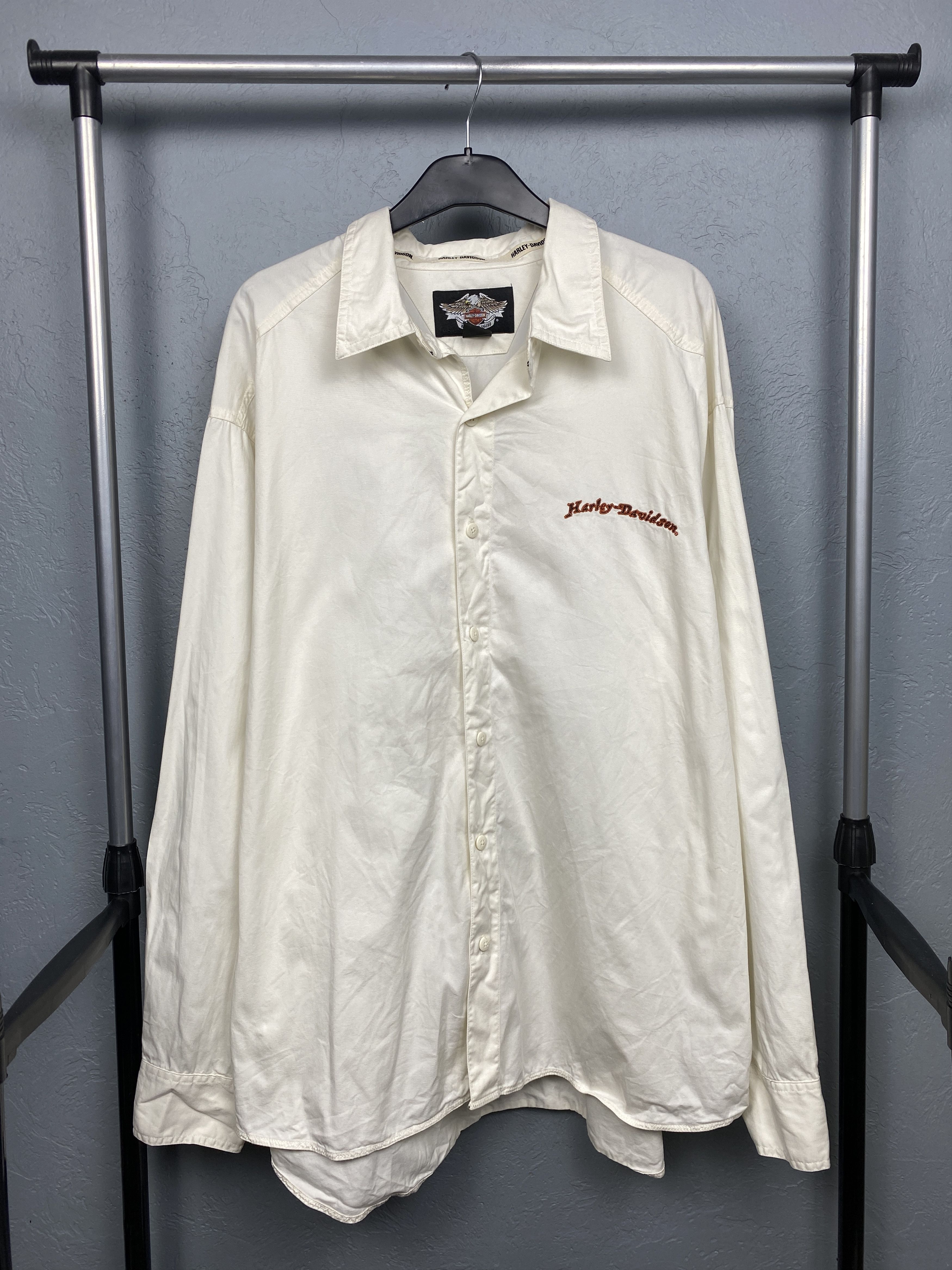 Harley Davidson Harley Davidson Vintage Mens Long Sleeve Shirt Size US XXL / EU 58 / 5 - 4 Thumbnail