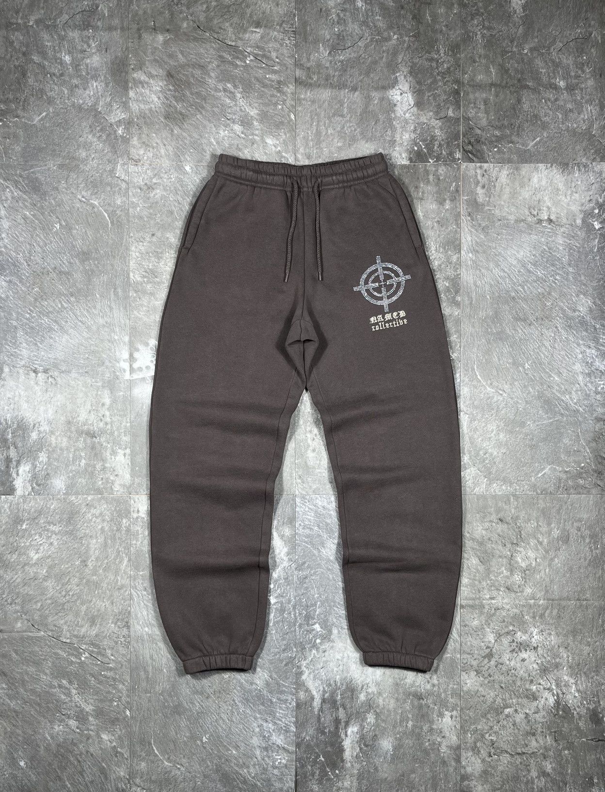 Named Collective Named Collective Mission Brown Baggy Big Logo Sweatpants Size US 28 / EU 44 - 4 Thumbnail