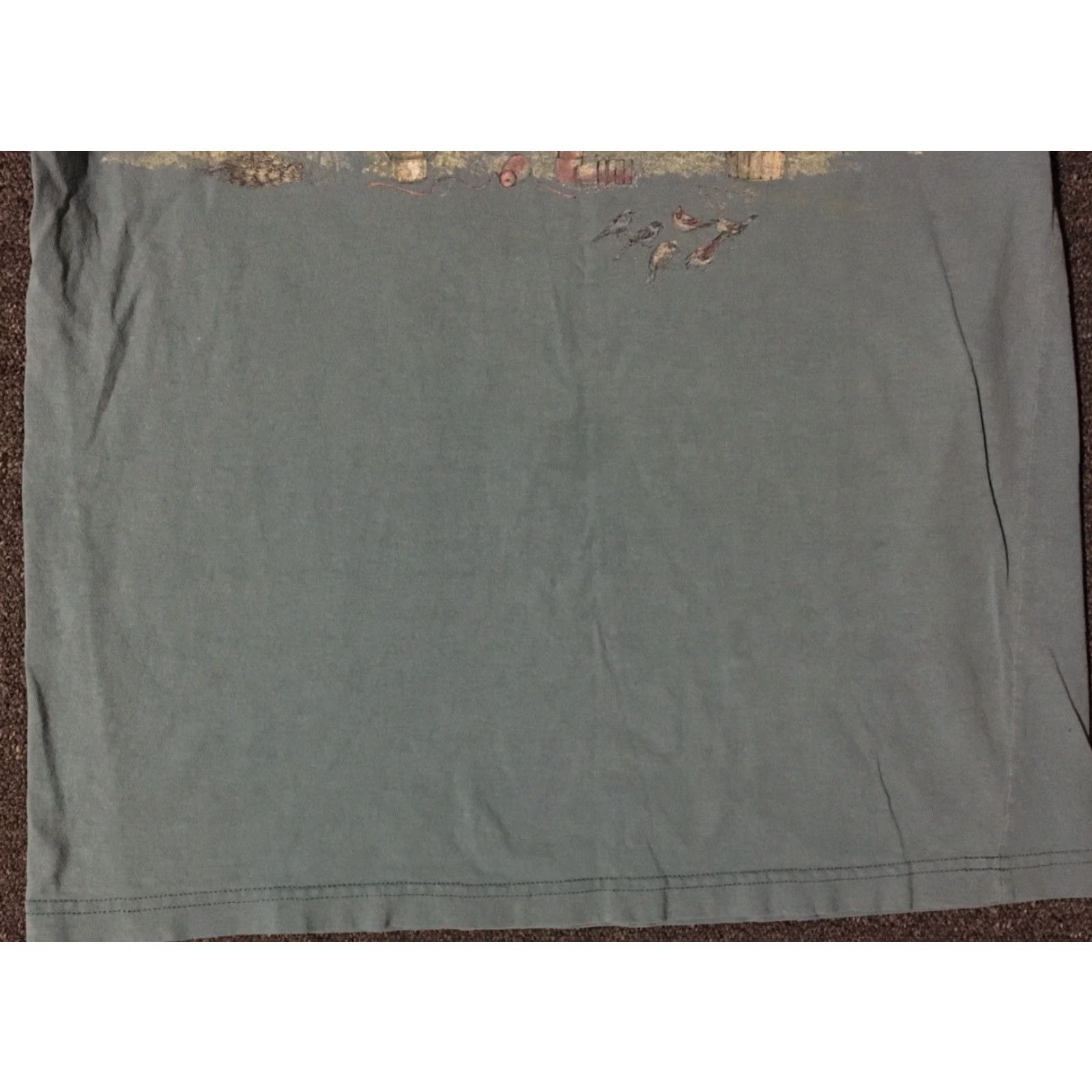 Vintage VINTAGE 90s Bird House All Over Print Faded Distressed Nature Shirt M USA Green Size US M / EU 48-50 / 2 - 4 Thumbnail
