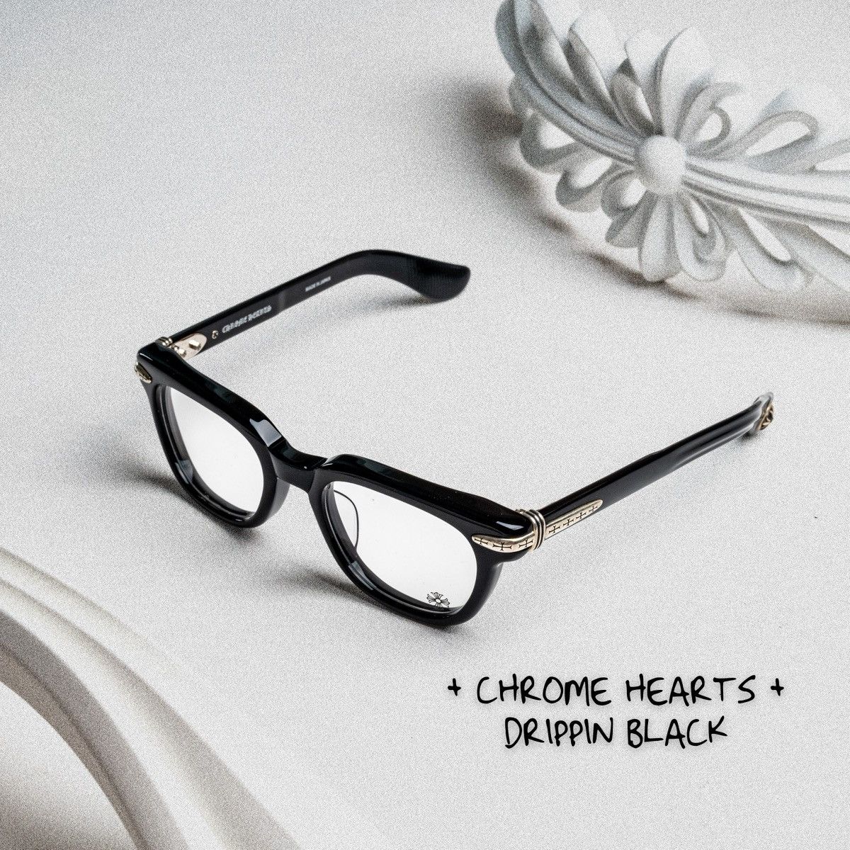 Chrome Hearts CHROME HEARTS DRIPPIN BLACK GLASSES Size ONE SIZE - 1 Thumbnail