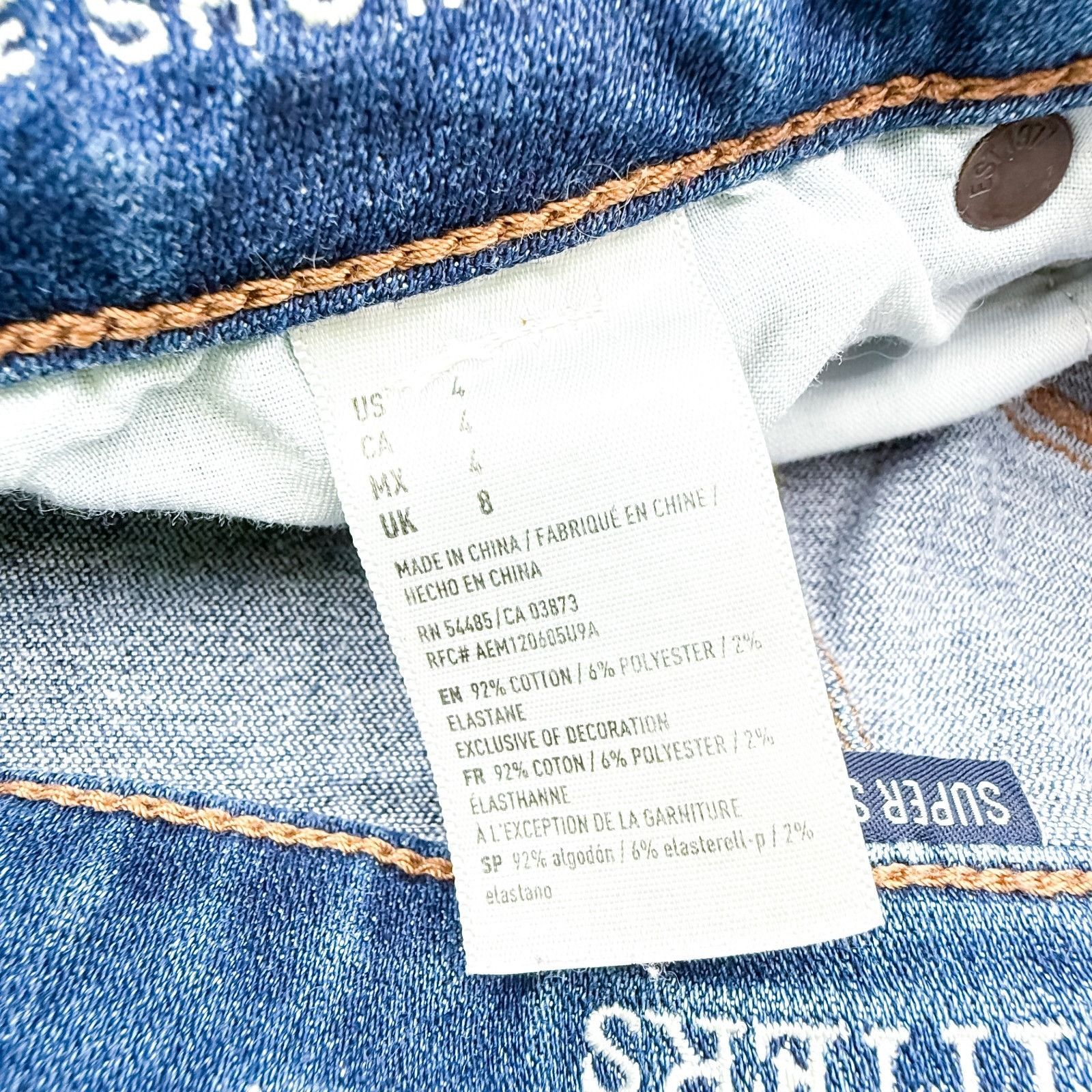 American Eagle Outfitters American Eagle Hi-Rise Shorts Size 4 Shortie Next Level Stre Size 26" / US 2 / IT 38 - 5 Thumbnail