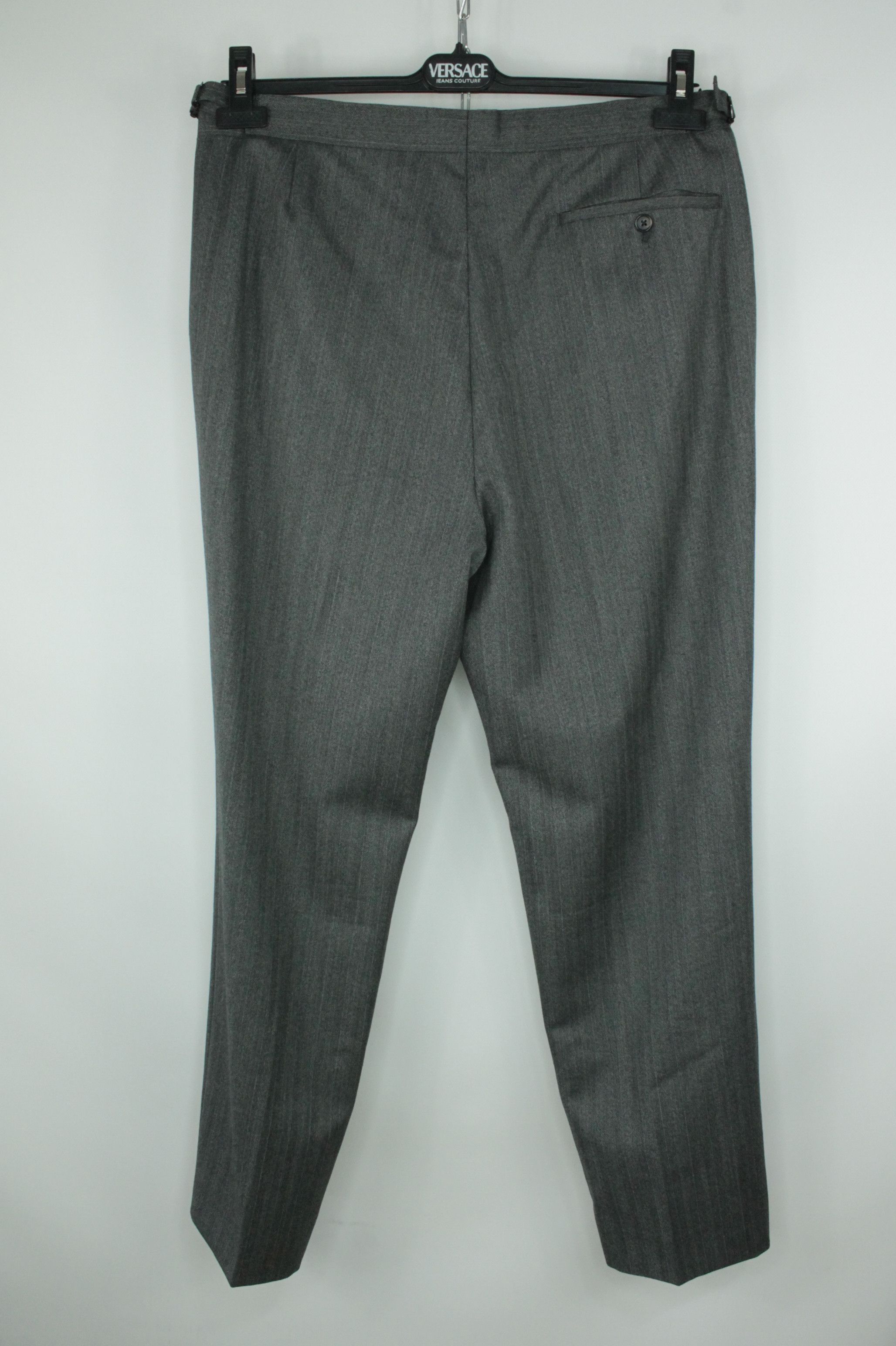 Hackett Hackett London Gray Micro Herringbone Wool 3BTN Formal Suit Size 42R - 13 Thumbnail