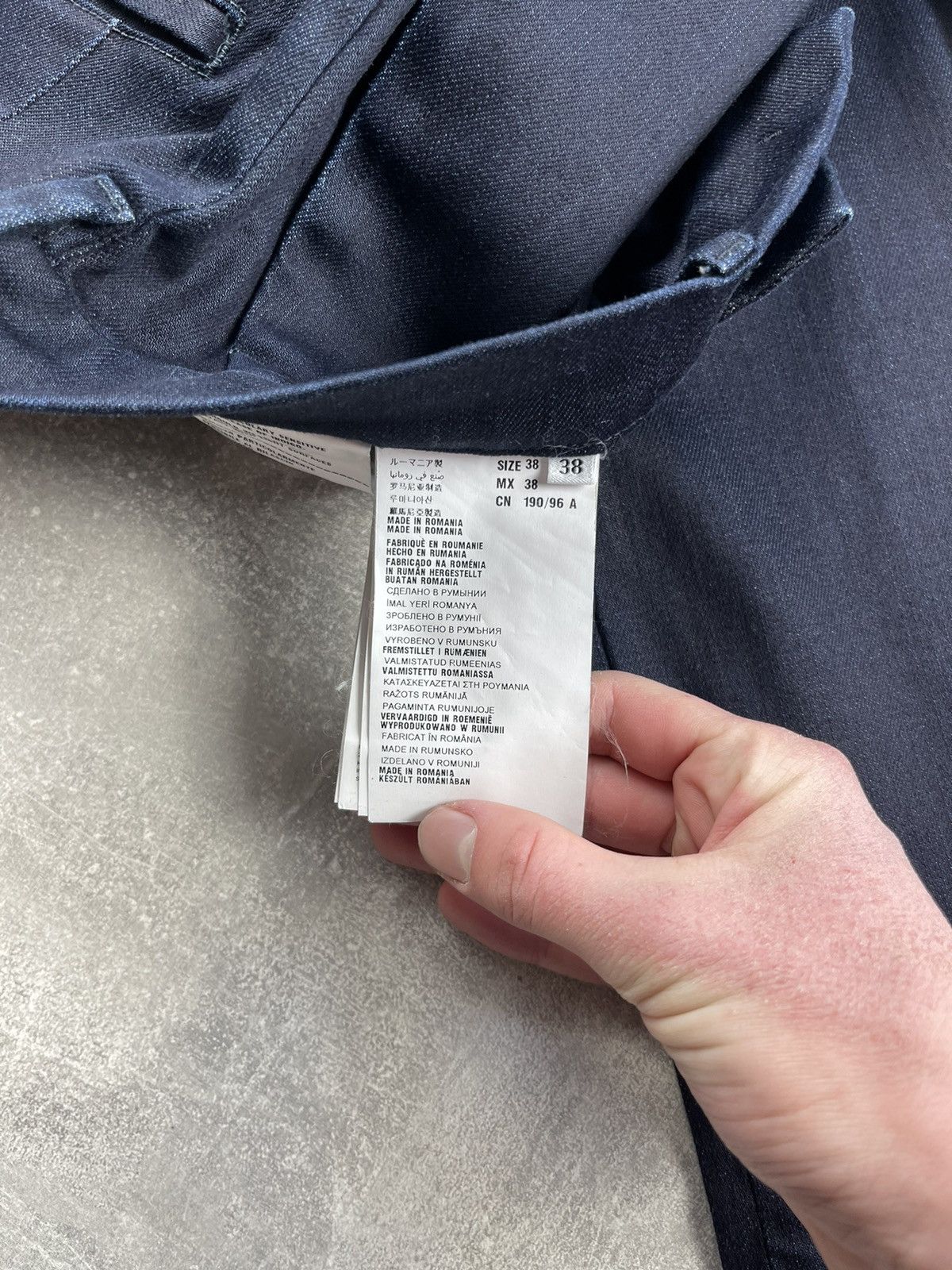 Prada Prada Black Tab Navy Cotton Slim Trousers Dark Blue Size 38 Size US 38 / EU 54 - 11 Thumbnail