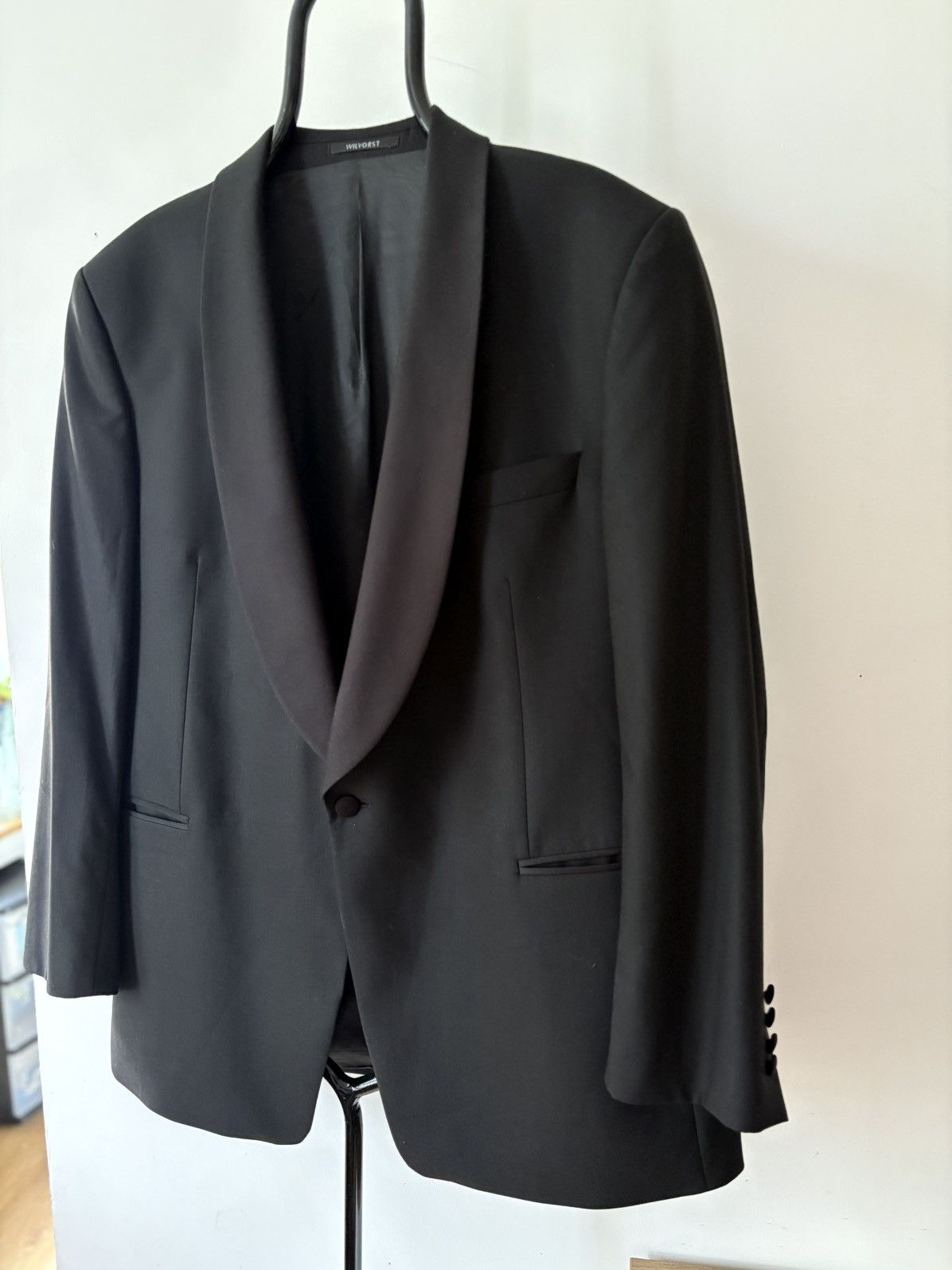 Designer × Vintage Wilvorst Men’s Tuxedo – 100% Wool – Classic Elegance Size 46L - 4 Thumbnail