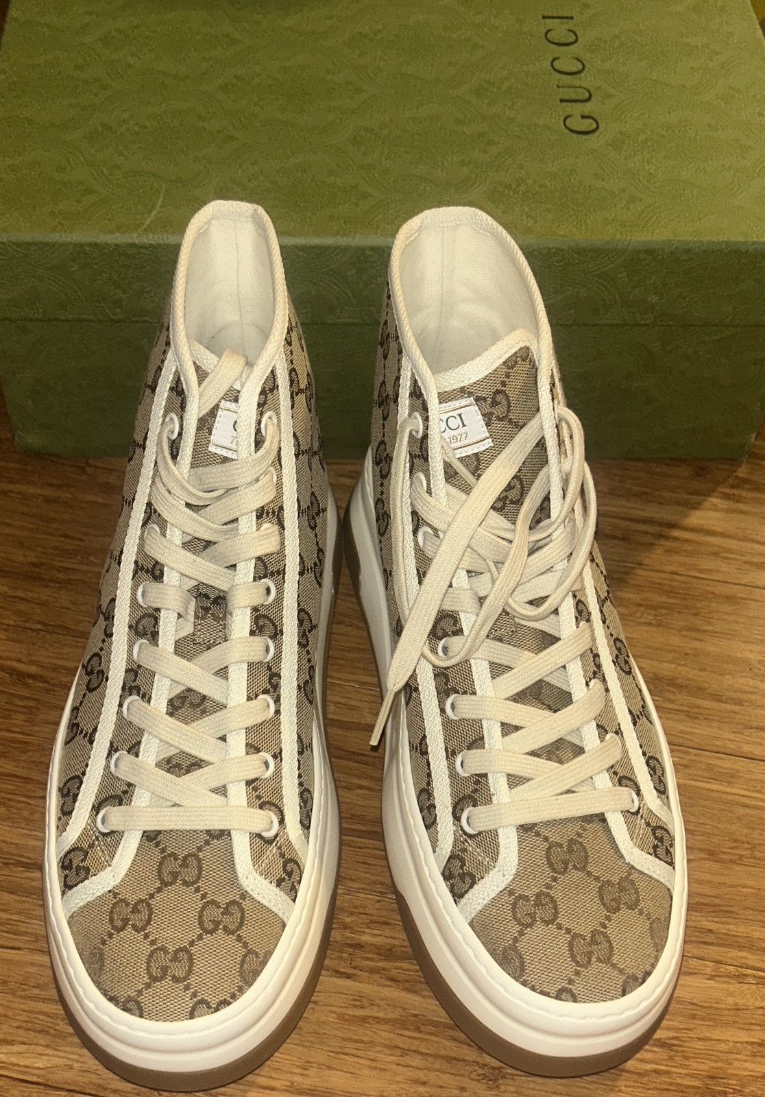 Gucci Gucci GG High Interlocking G Sneaker 746768 Size US 12 / IT 42 - 4 Thumbnail