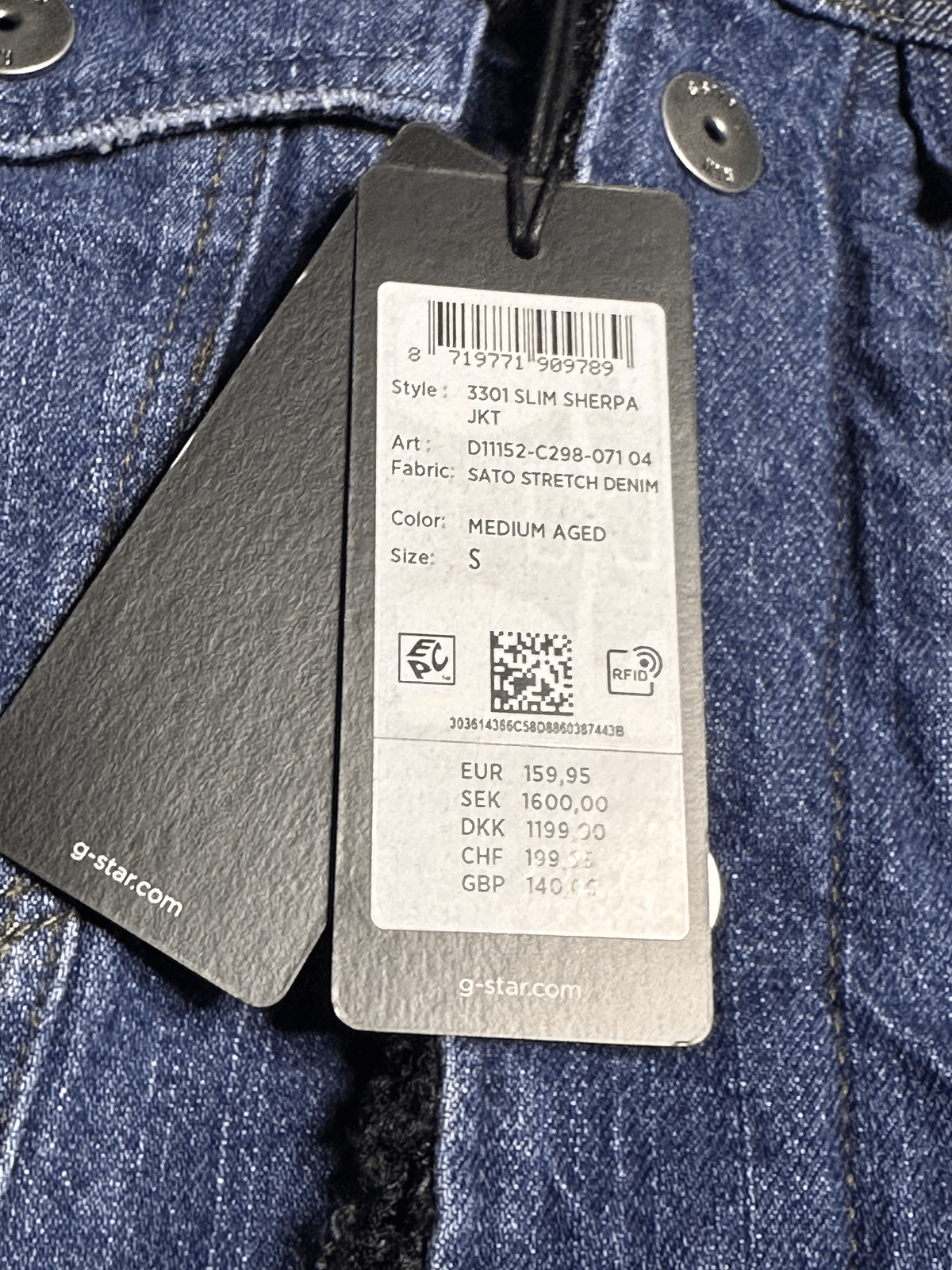 G-Star G-Star RAW 3301 slim sherpa jacket S Size US S / EU 44-46 / 1 - 5 Thumbnail