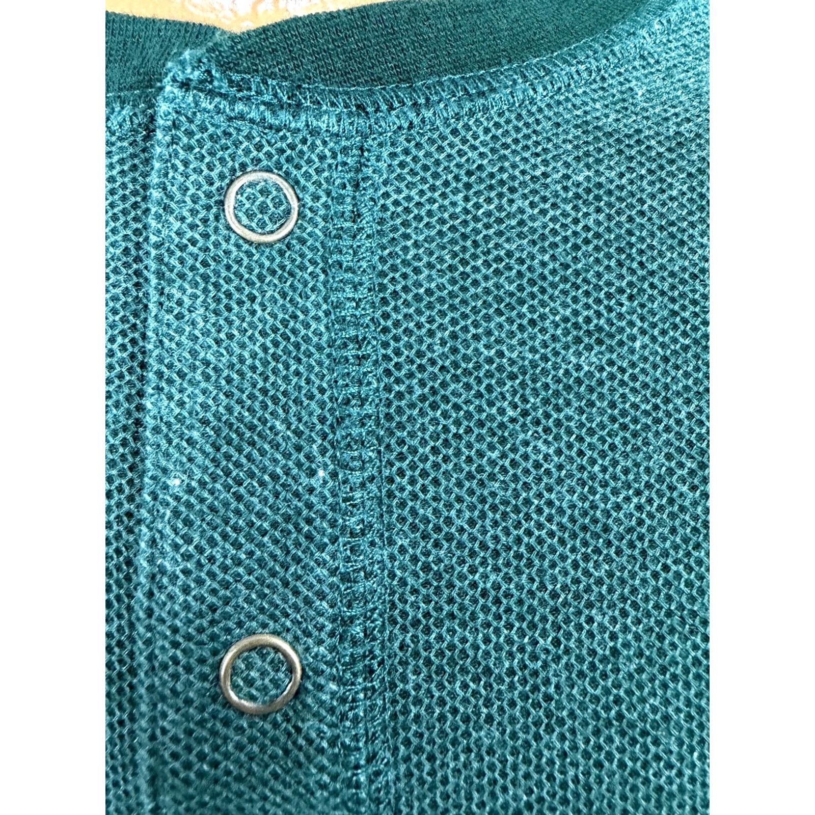 UNTUCKit UNTUCKit Henley Shirt Men XXL Minimal Outdoors Heather Forest Green Pique Knit Shirt Mens X200 Size US XXL / EU 58 / 5 - 4 Thumbnail