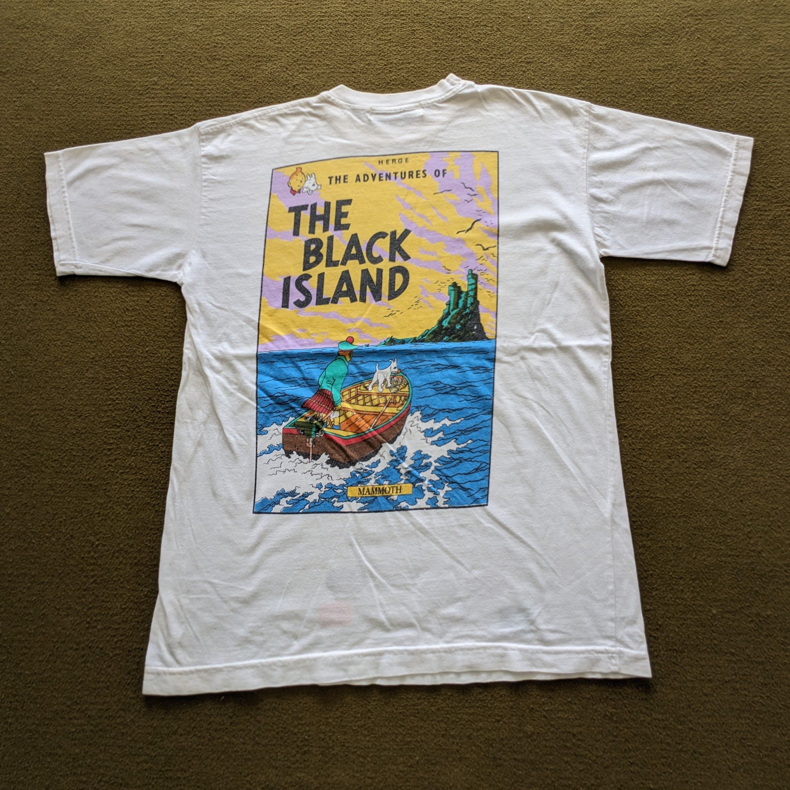Vintage Vintage THE ADVENTURE OF The Black Island Cartoon T-shirt Size US M / EU 48-50 / 2 - 1 Thumbnail