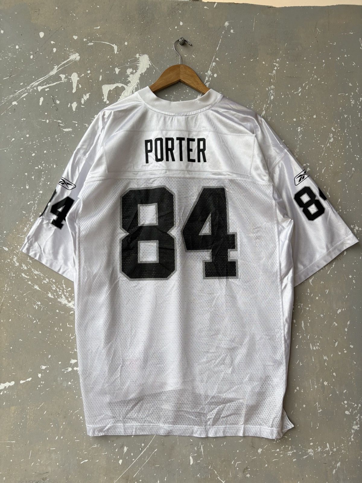 NFL Rare‼️ Vintage Reebok NFL Jerry Porter #84 Oakland Raiders Size US XL / EU 56 / 4 - 8 Thumbnail