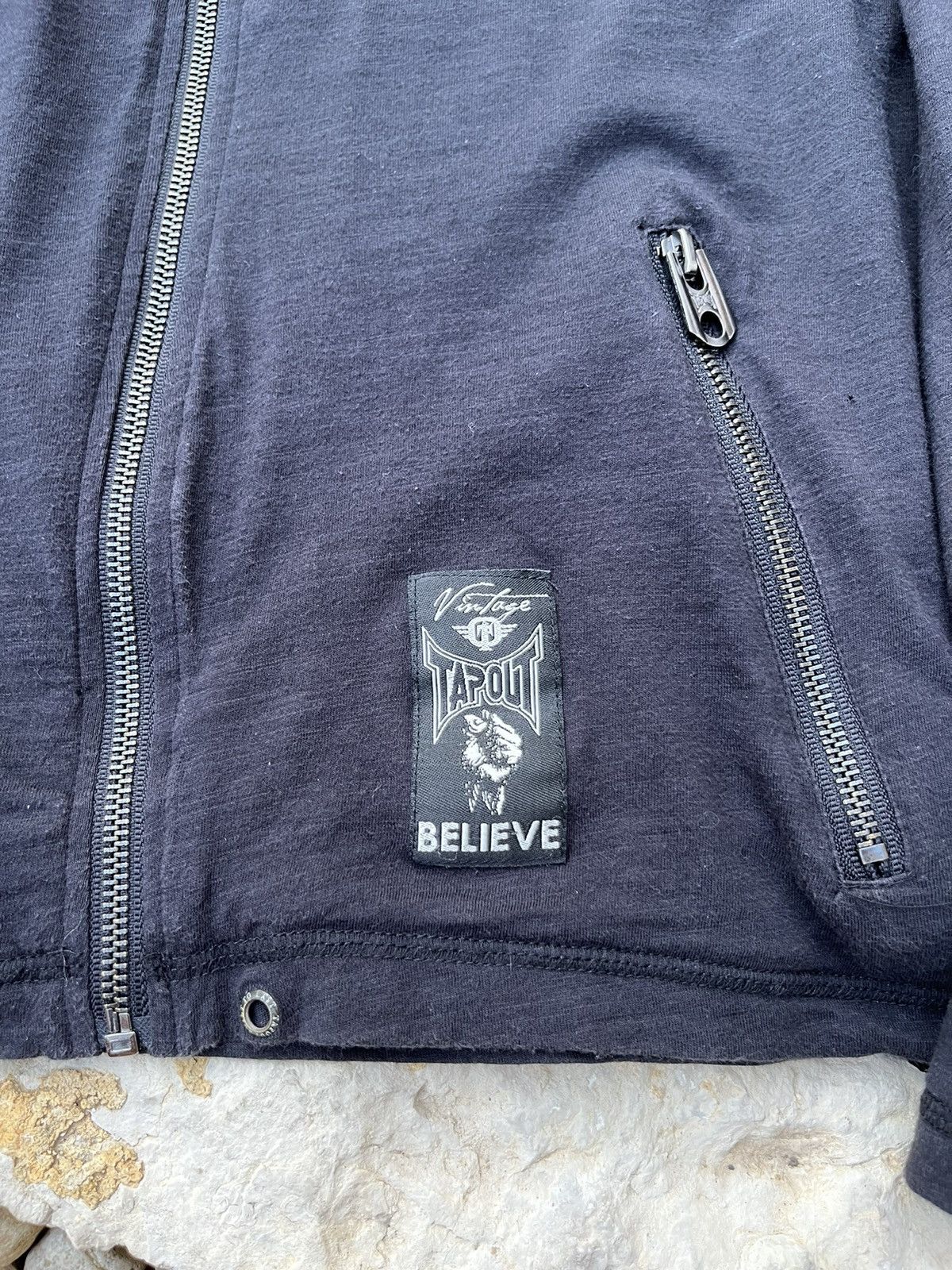 Affliction × Tapout Vintage Tapout y2k long sleeve zip hoodie waffle slim logo Size US M / EU 48-50 / 2 - 12 Thumbnail