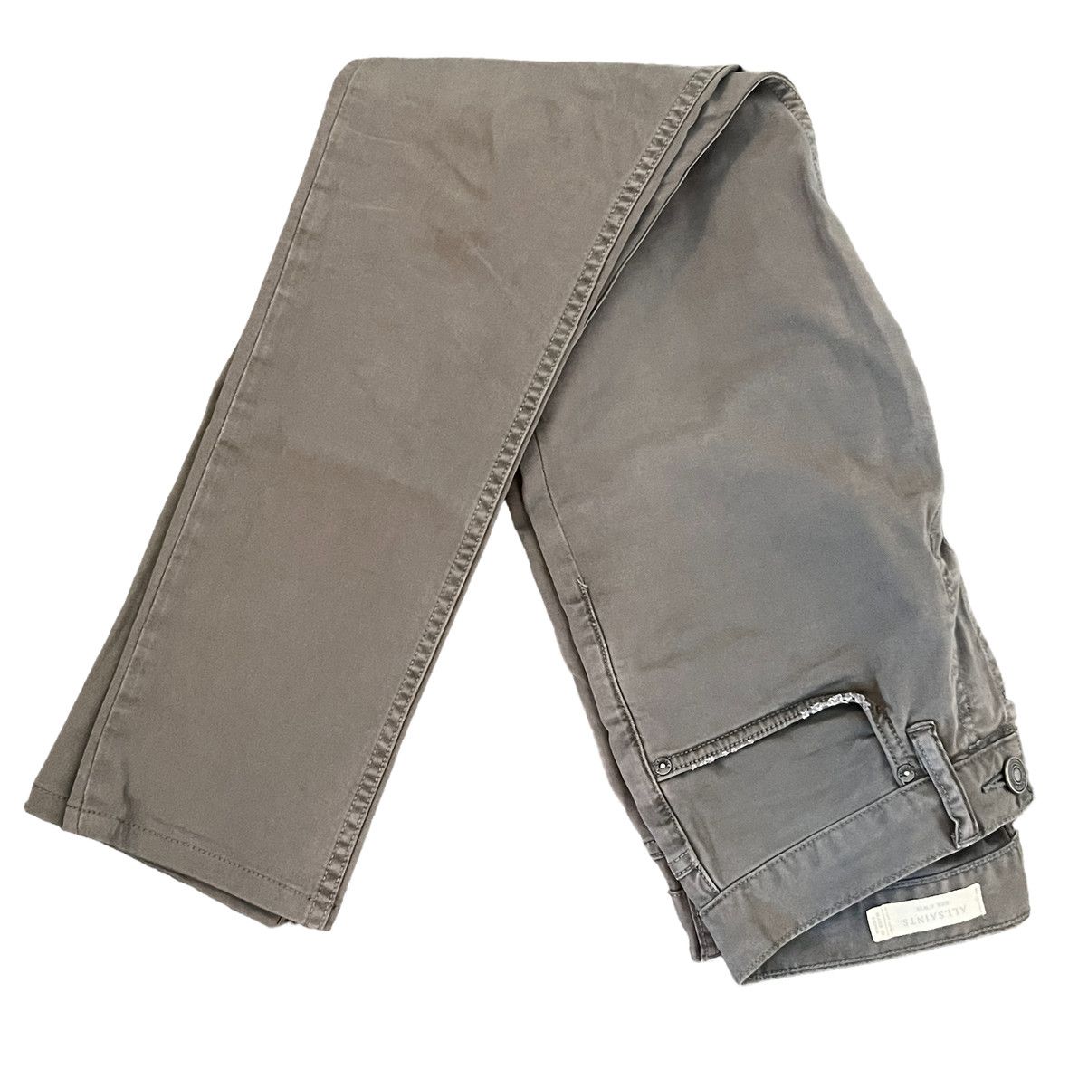 Allsaints AllSaints Size 28 Slate Gray Cotton Jeans Button Fly Size US 28 / EU 44 - 2 Preview