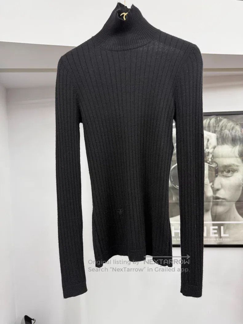Dior Dior Black Turtleneck Knitted Undershirt Size XXS / US 00 / IT 34 - 1 Thumbnail