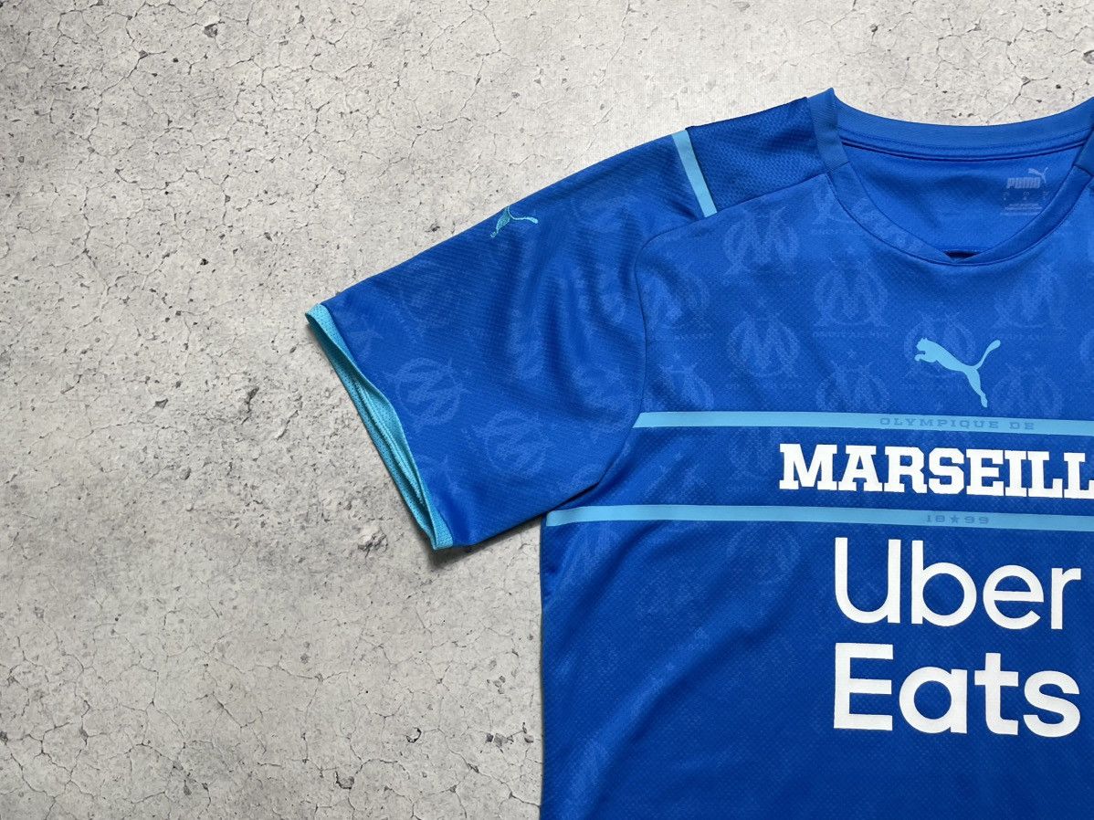 Puma Puma FC Marseille Olympique Y2K Soccer Jersey Big Logo Size US L / EU 52-54 / 3 - 6 Thumbnail
