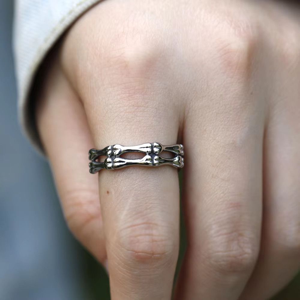 Jewelry Gothic Skull Ring Size ONE SIZE - 1 Thumbnail
