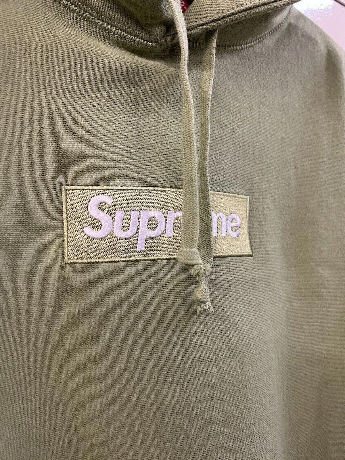 Supreme FW16 SUPREME BOX LOGO HOODED SWEATSHIRT HOODIE SAGE M Size US M / EU 48-50 / 2 - 4 Thumbnail