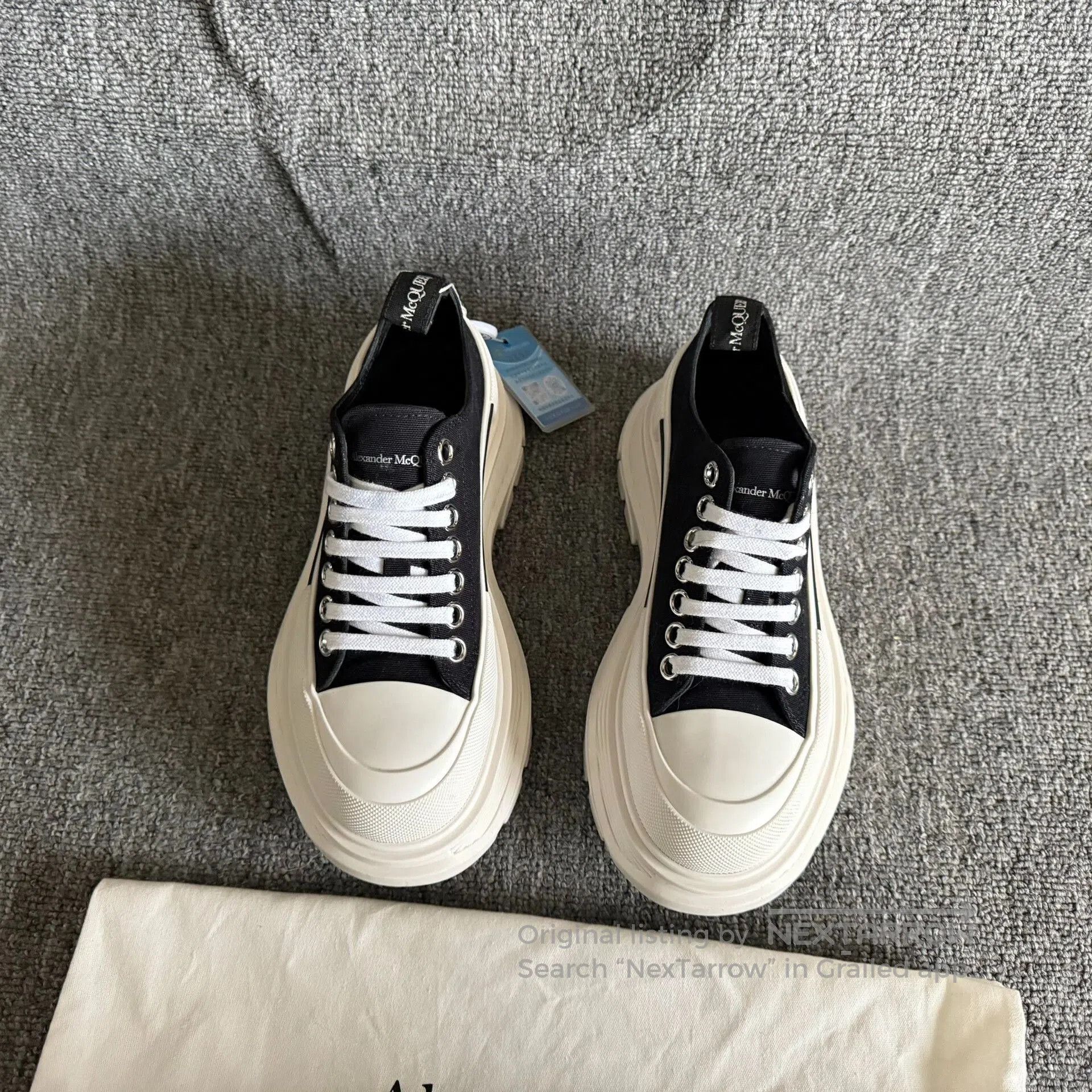 Alexander McQueen Alexander McQueen Platform Canvas Shoes. Size US 5 / IT 35 - 3 Thumbnail