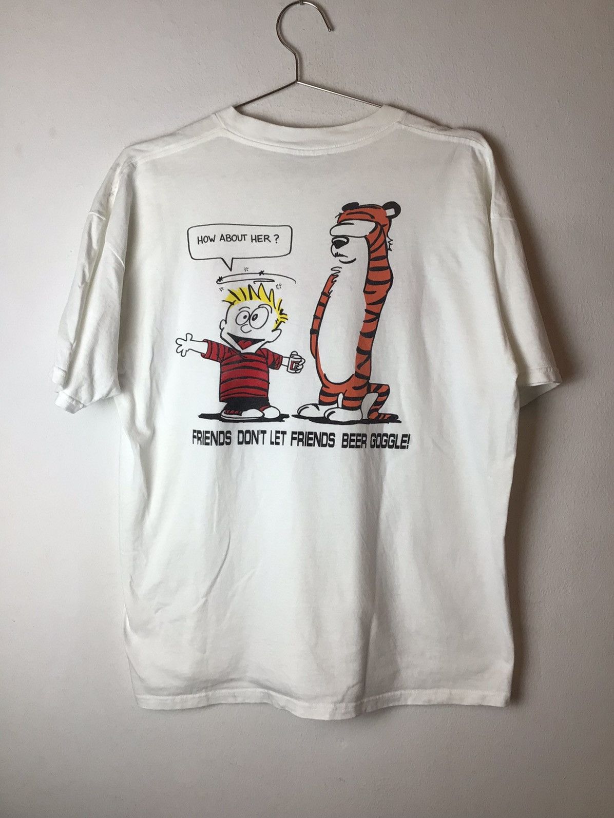 Cartoon Network × Rap Tees Calvin And Hobbes 90's Size US XL / EU 56 / 4 - 2 Thumbnail