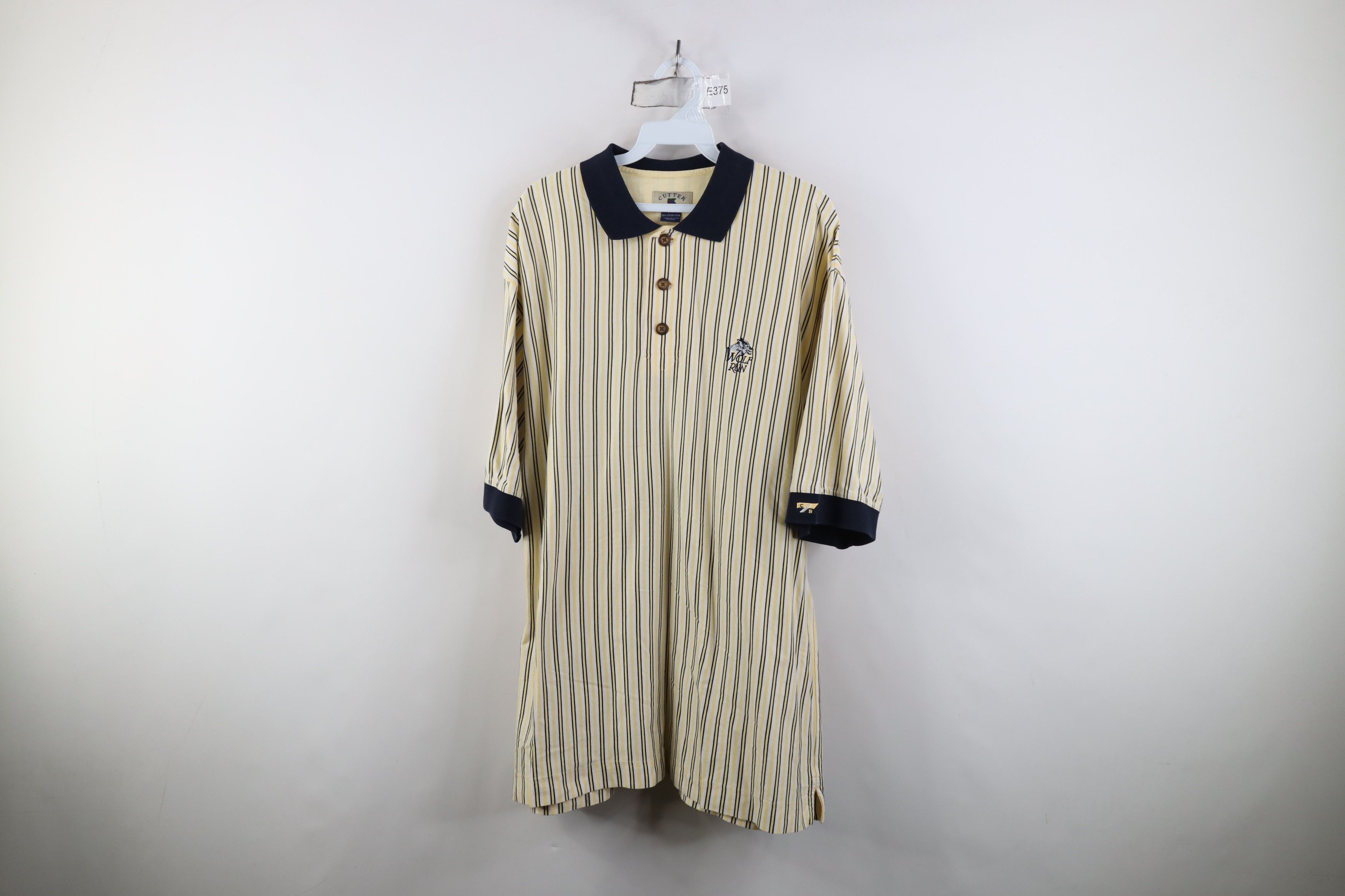 Vintage Vintage 90s Streetwear Wolf Run Collared Golf Polo Shirt Size US L / EU 52-54 / 3 - 1 Thumbnail