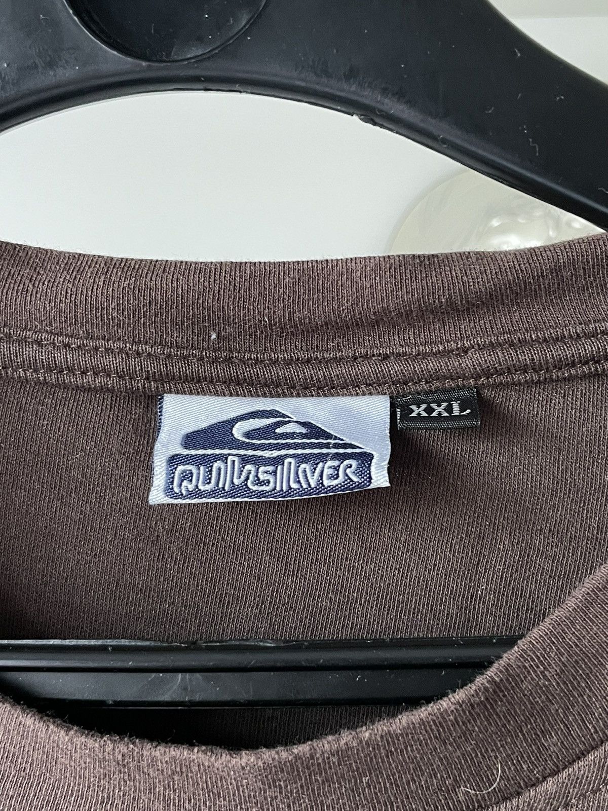 Quiksilver × Vintage Quiksilver 90’s Brown Vintage T-Shirt Big Logo VERY RARE Y2K Size US XXL / EU 58 / 5 - 10 Thumbnail