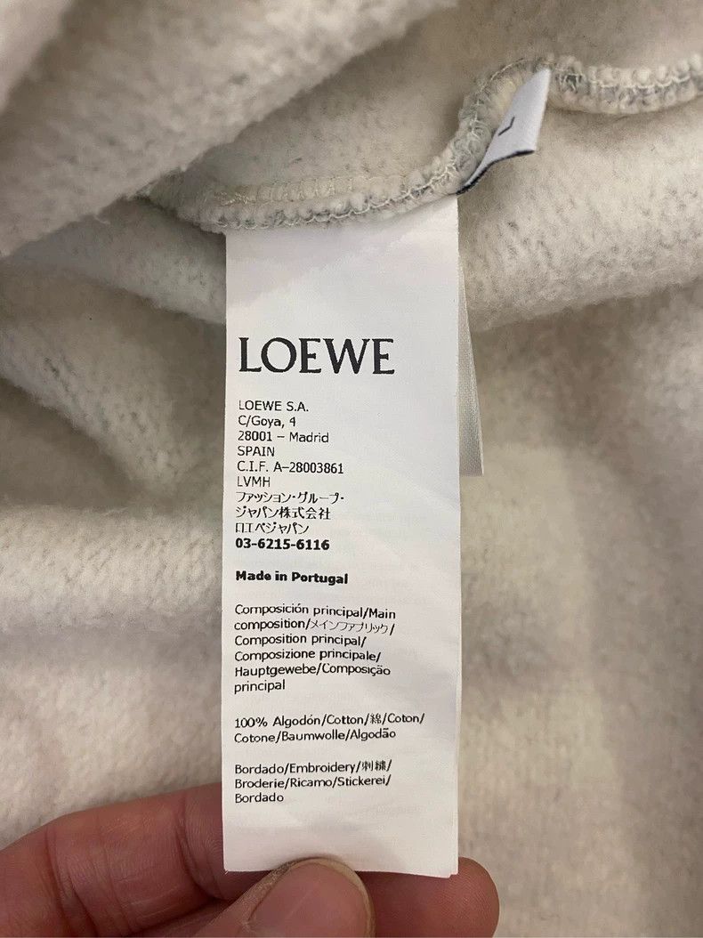 Loewe LOEWE Gray small Logo hoodie Size L / US 10 / IT 46 - 5 Thumbnail