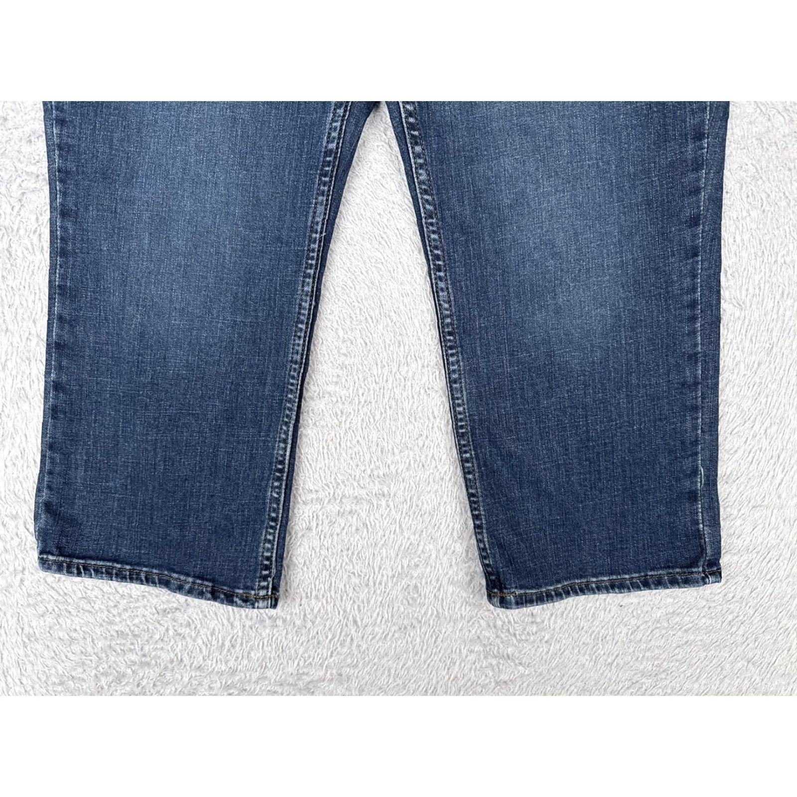 Lee Lee Jeans Womens 10M Blue Denim Stretch Straight Leg Mid Rise Casual Pants Shirt? Size 32" / US 10 / IT 46 - 2 Thumbnail