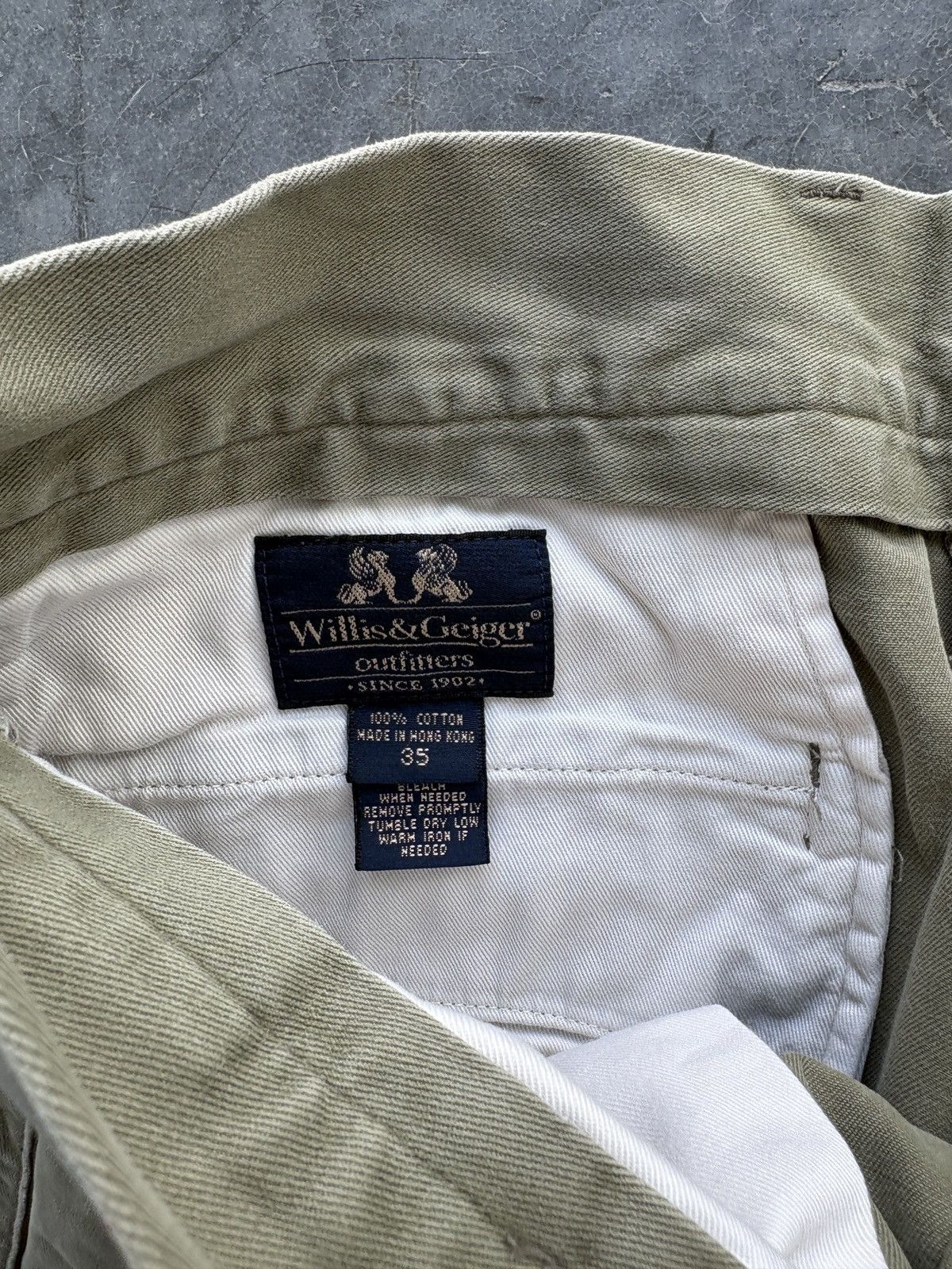 Willis & Geiger Vintage 90s Willis and Geiger Pleated Pants 35x30 Size US 35 - 4 Thumbnail