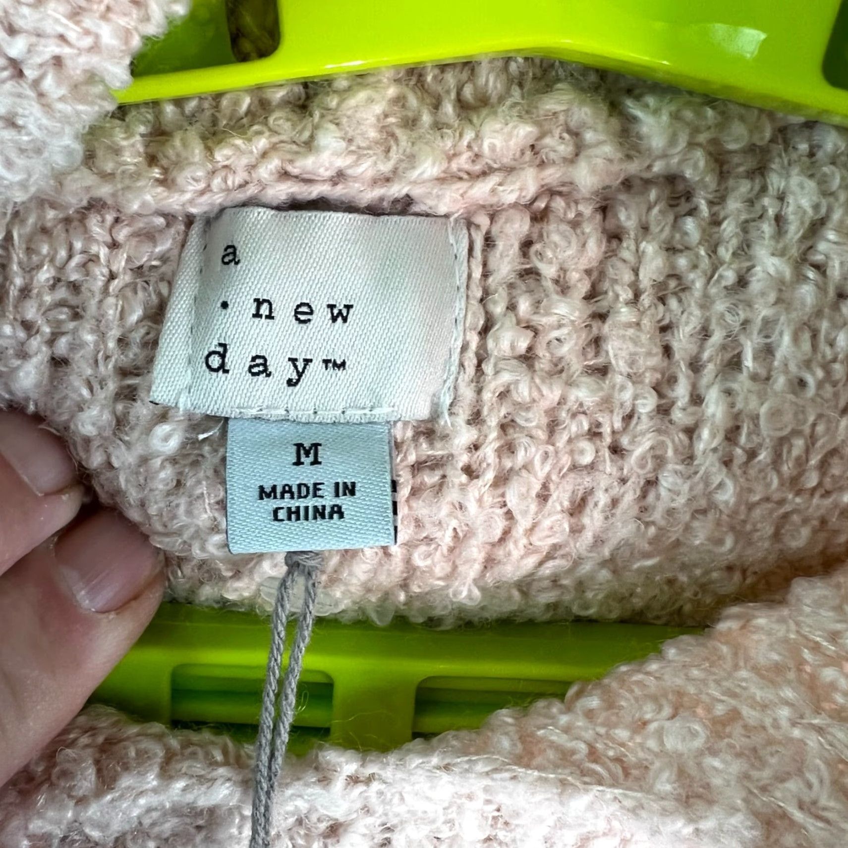 Vintage A New Day Womens Sweater SZ M NWT Beige Cowl Turtleneck Long Sleeve Casual Wool Size M / US 6-8 / IT 42-44 - 5 Thumbnail
