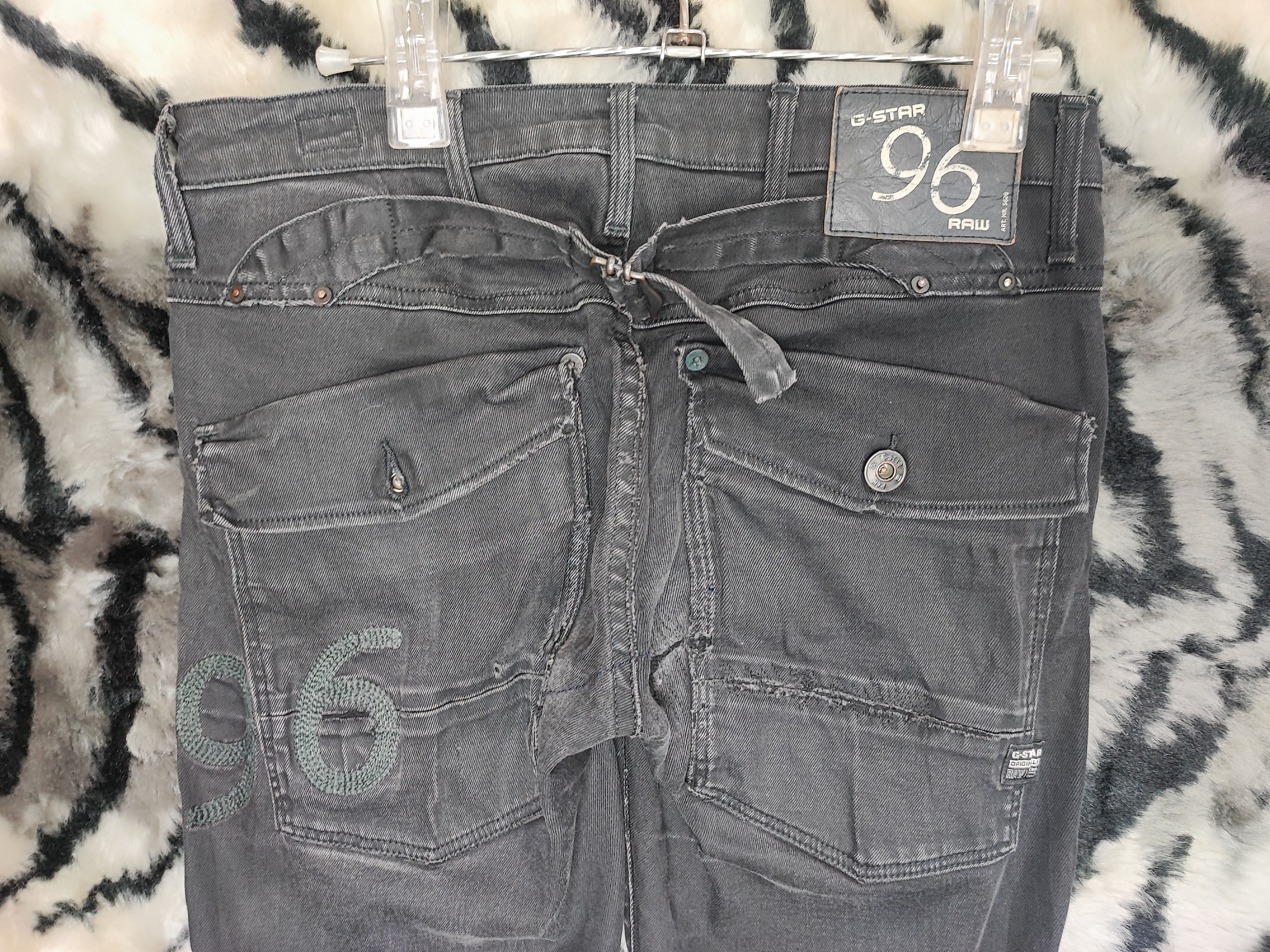 G-Star Mens G Star Raw 96 Denim Stretch Jeans Low Rise Size US 31 - 17 Thumbnail