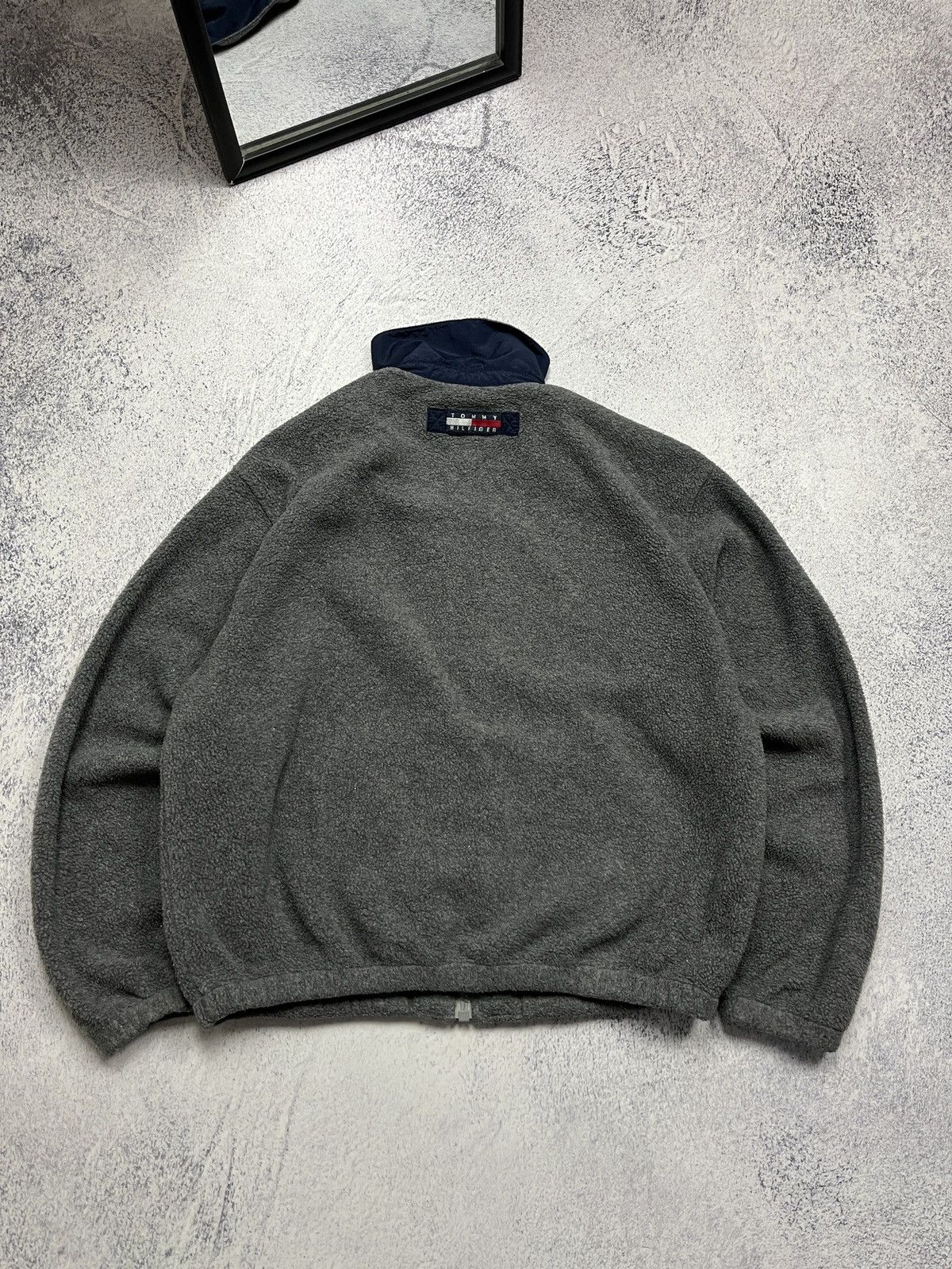 Tommy Hilfiger Vintage 90’s Tommy Hilfiger Teddy Fleece Bomber Jacket Rare Size US S / EU 44-46 / 1 - 10 Thumbnail