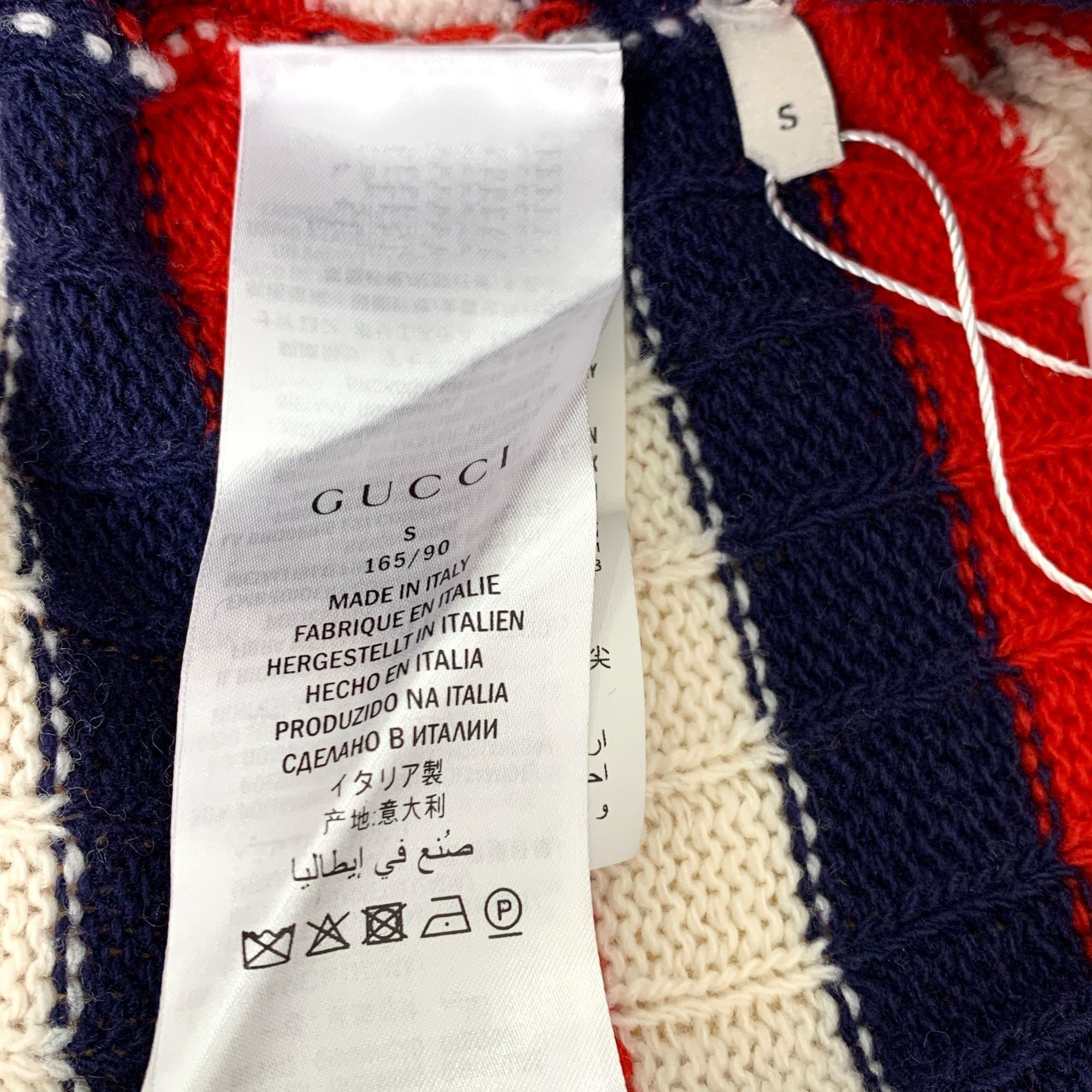 Gucci Gucci Womens Striped Sweater With Sequin Planet Appliqué Size S / US 4 / IT 40 - 7 Thumbnail