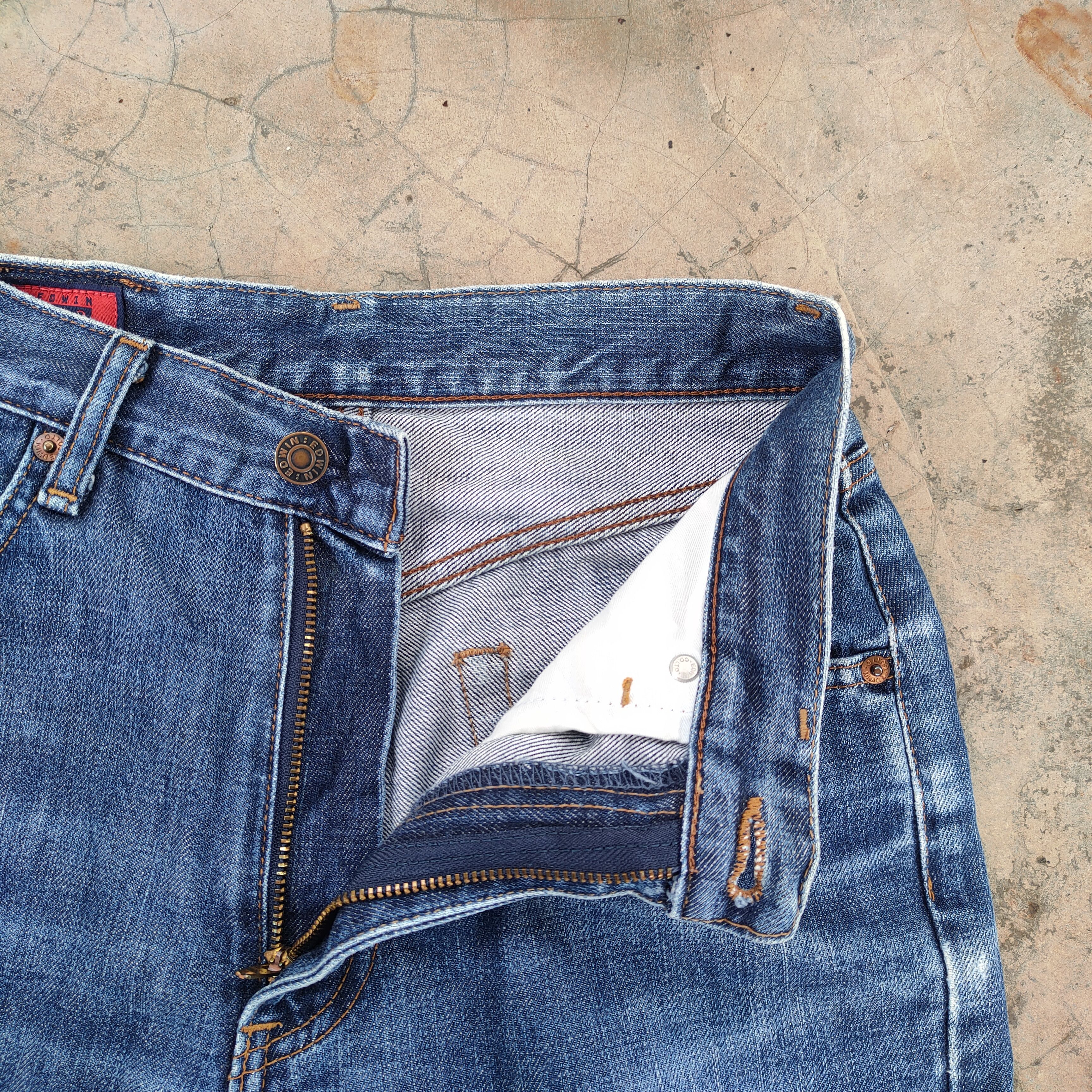 Edwin VINTAGE EDWIN 503 DISTRESSED JEANS DENIM PANTS Size US 28 / EU 44 - 8 Thumbnail