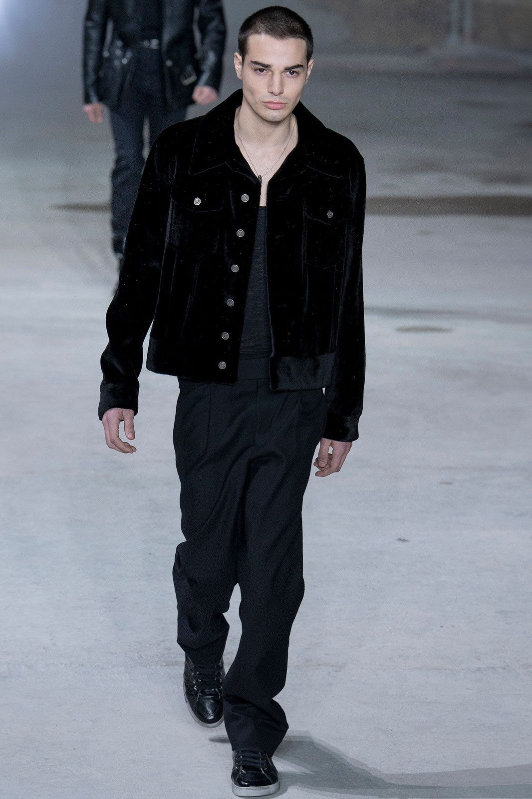 Saint Laurent Paris FW2017 Palazzo Belted Wool Trousers Size US 30 / EU 46 - 2 Thumbnail