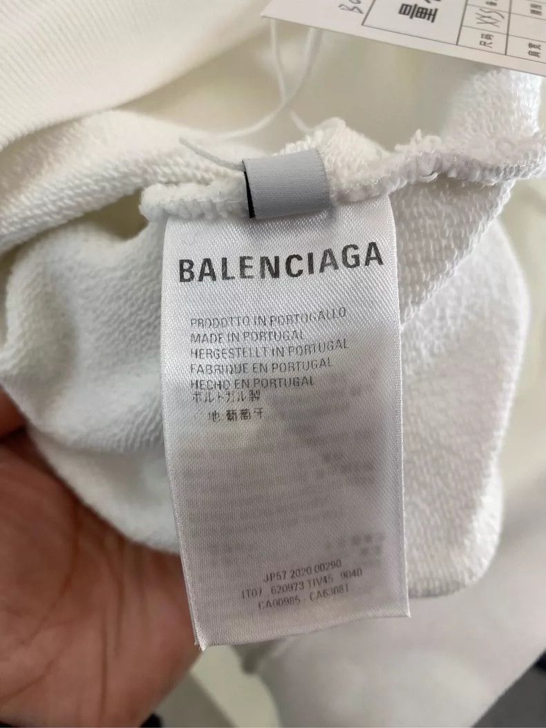 Balenciaga Balenciaga Torch Embroidered Hoodie Hoodie Hoodie White Size US XXS / EU 40 - 6 Thumbnail