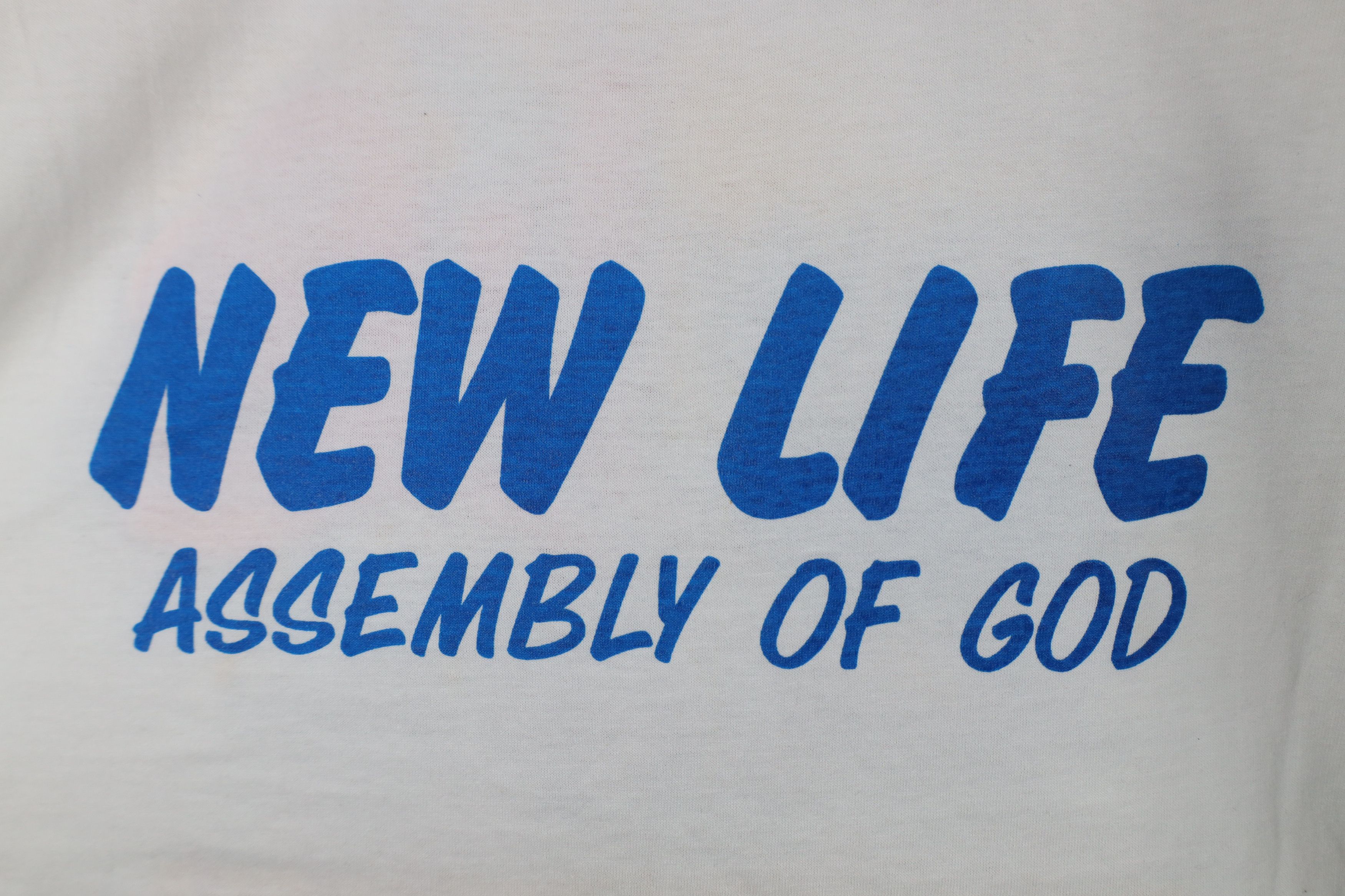 Vintage Vintage 90s Christian New Life Jesus Romans 6:4 T-Shirt USA Size US XL / EU 56 / 4 - 10 Thumbnail