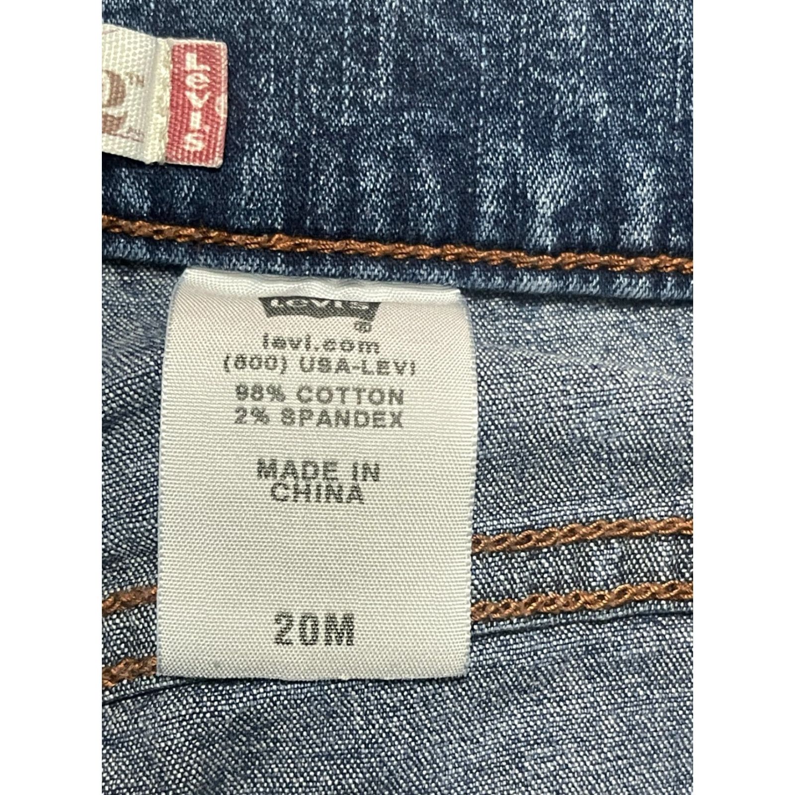 Levi's Levi's 512 Jeans Womens 20M Blue Denim Slimming Flared Leg 5-Pocket Plus Size Adult Womens Size 42" / US 20 - 5 Thumbnail