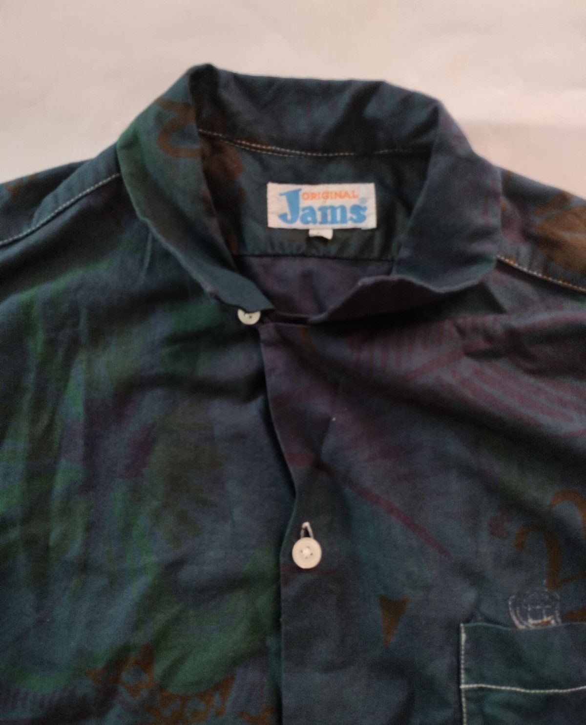 Art Comes First Hawaiian shirt button-up contrast stitch floral motif Size US L / EU 52-54 / 3 - 3 Thumbnail