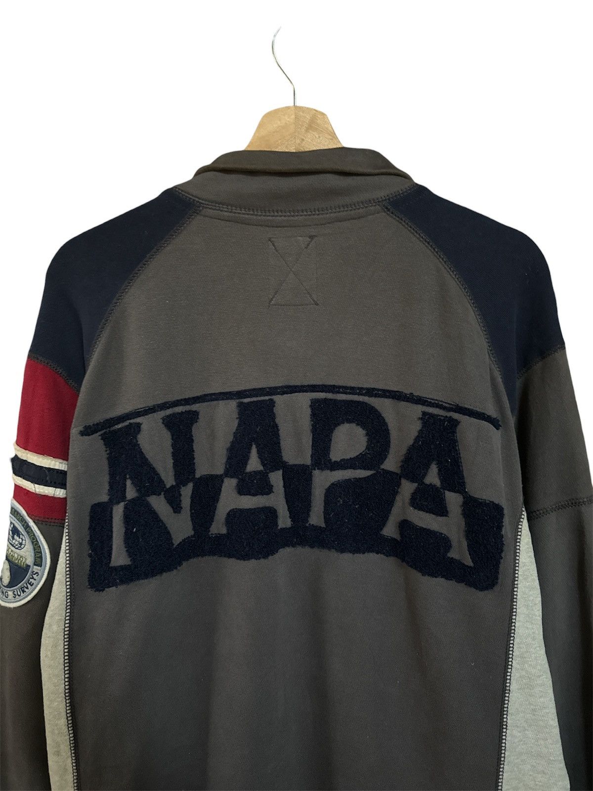 Napapijri Vintage Napapijri Zipper Sweatshirt Jacket Size US XL / EU 56 / 4 - 4 Thumbnail