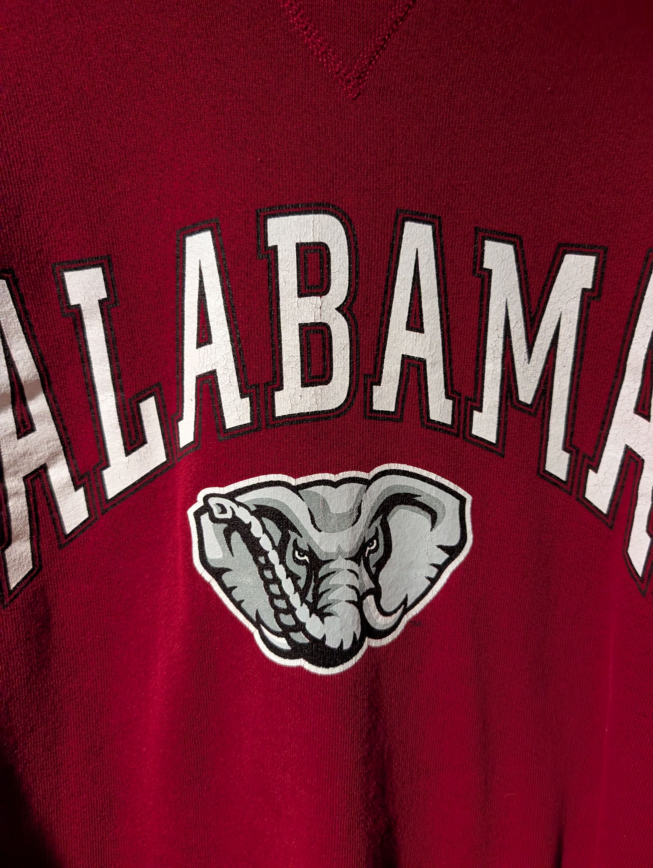 NCAA Vtg Alabama Crimson Tide MJ Soffe Sweatshirt Crimson NCAA Size US XL / EU 56 / 4 - 2 Thumbnail