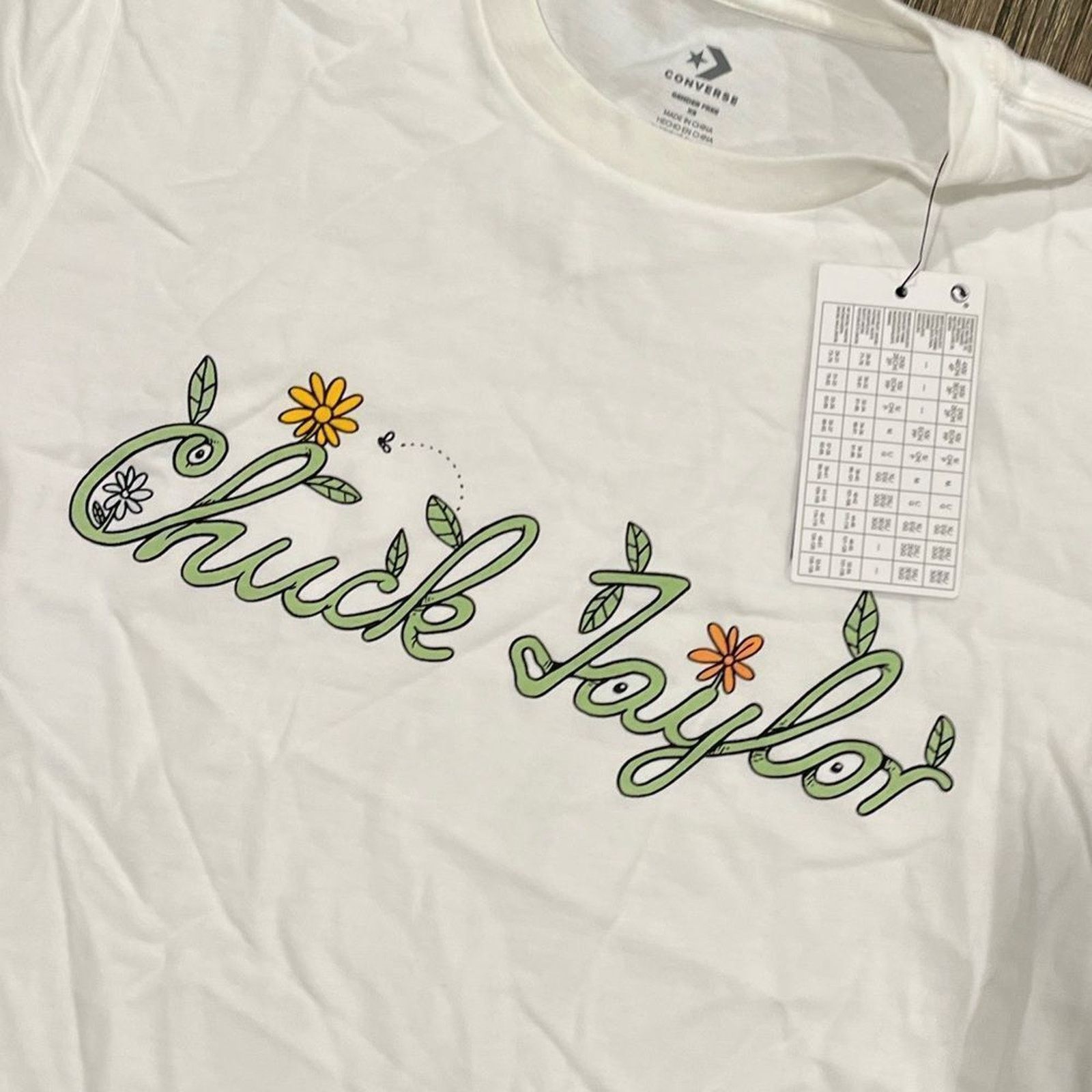 Converse NWT Converse Standard Fit Script Star Seasonal Tee White XS Size XS / US 0-2 / IT 36-38 - 2 Thumbnail