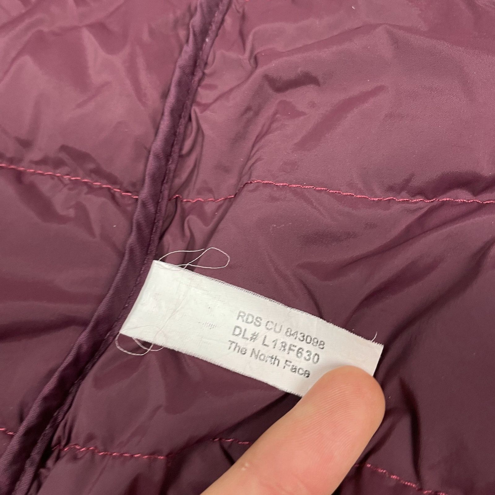 The North Face The North Face Women's Burgundy Full Zip Puffer Jacket Small Size S / US 4 / IT 40 - 18 Thumbnail