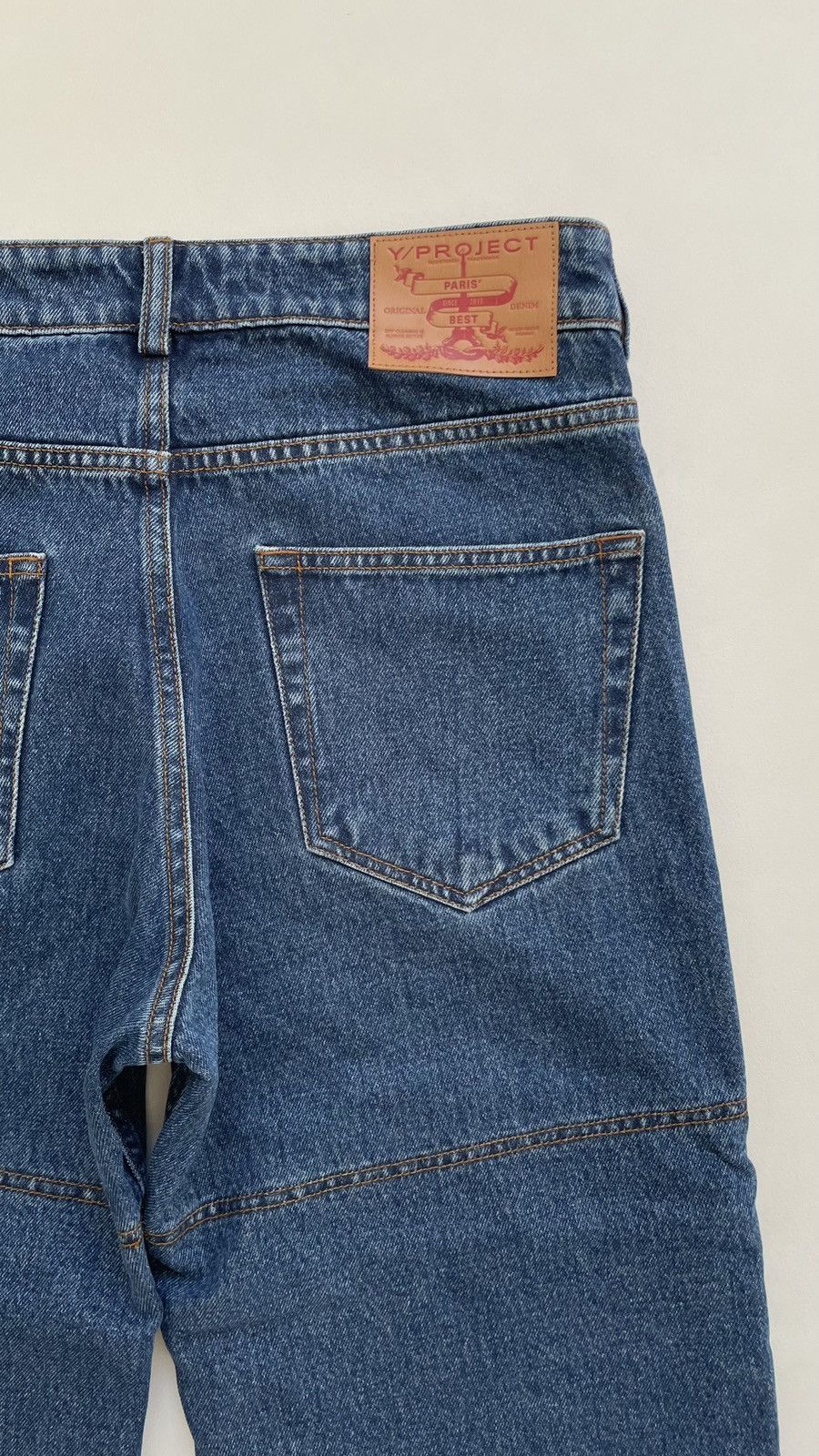 Y/Project Triple Layer Washed Blue Denim Jeans Size US 32 / EU 48 - 17 Thumbnail