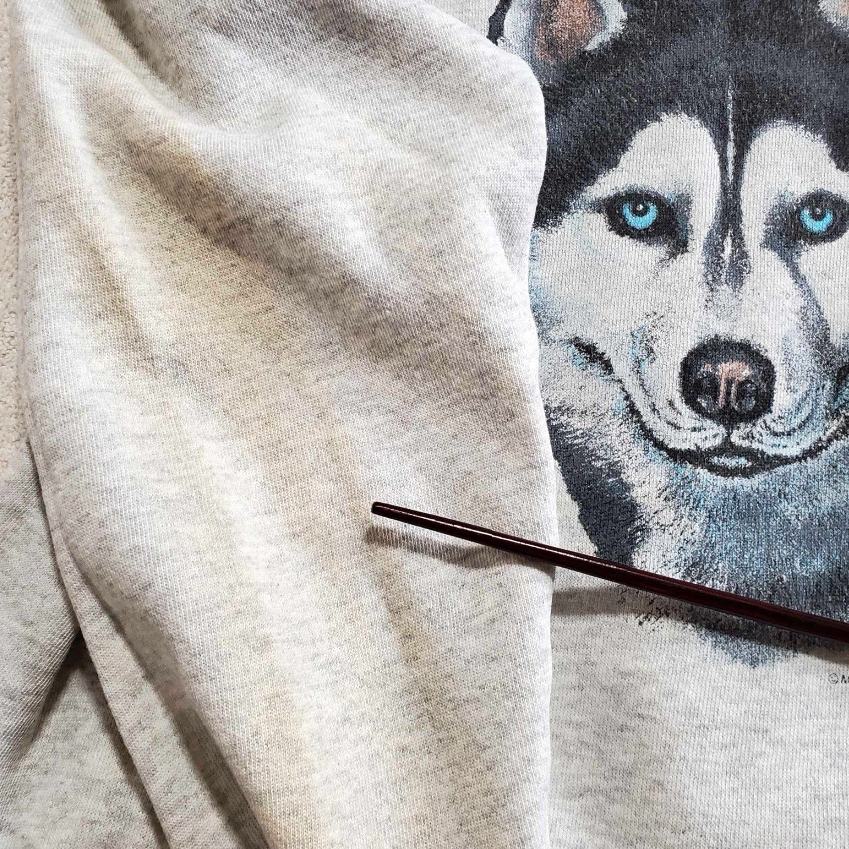 Hanes VINTAGE Hanes 90s Sweatshirt Crewneck Mens M Gray Siberian Husky Made In USA 1992 Flaw Size US M / EU 48-50 / 2 - 4 Thumbnail