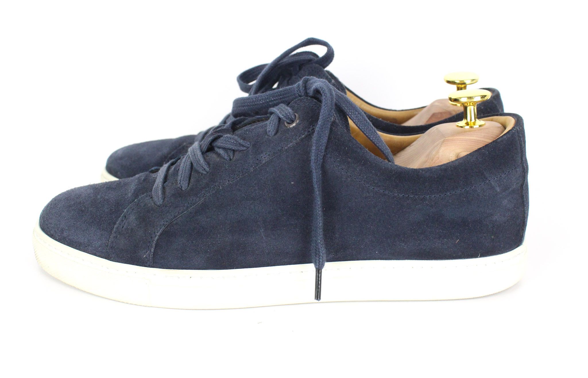 Suitsupply EU40 Marine Blue Suede Calf Leather Sneakers 73287 Size US 7 / EU 40 - 5 Thumbnail