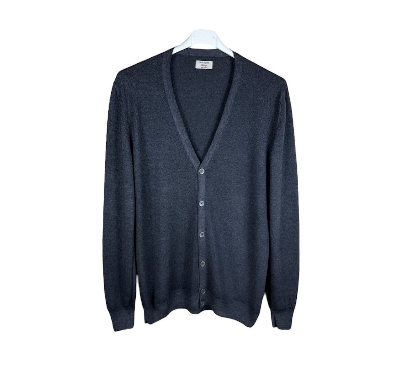 Gran Sasso Gran Sasso vintage style washed grey wool cardigan sweater Size US L / EU 52-54 / 3 - 1 Thumbnail