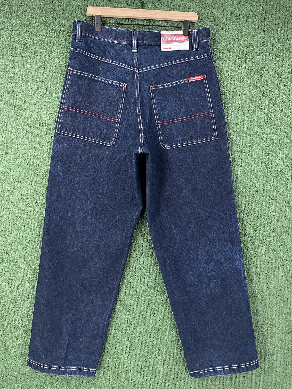 Southpole Vintage Y2K South Pole Baggy Wide Leg Patched Jeans Sz 33 Size US 33 - 7 Thumbnail