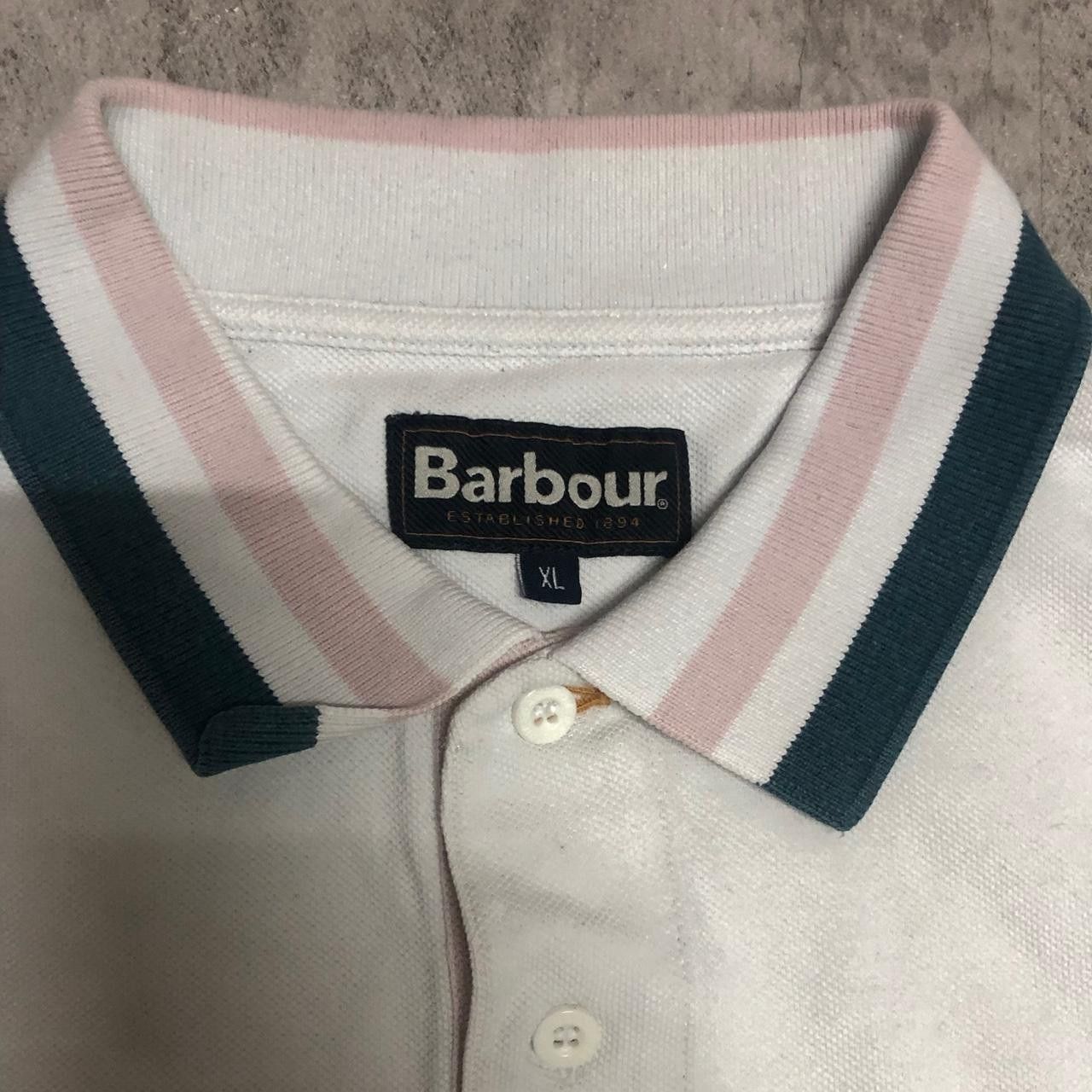 Barbour White Barbour polo shirt #poloshirt Size US XL / EU 56 / 4 - 3 Thumbnail