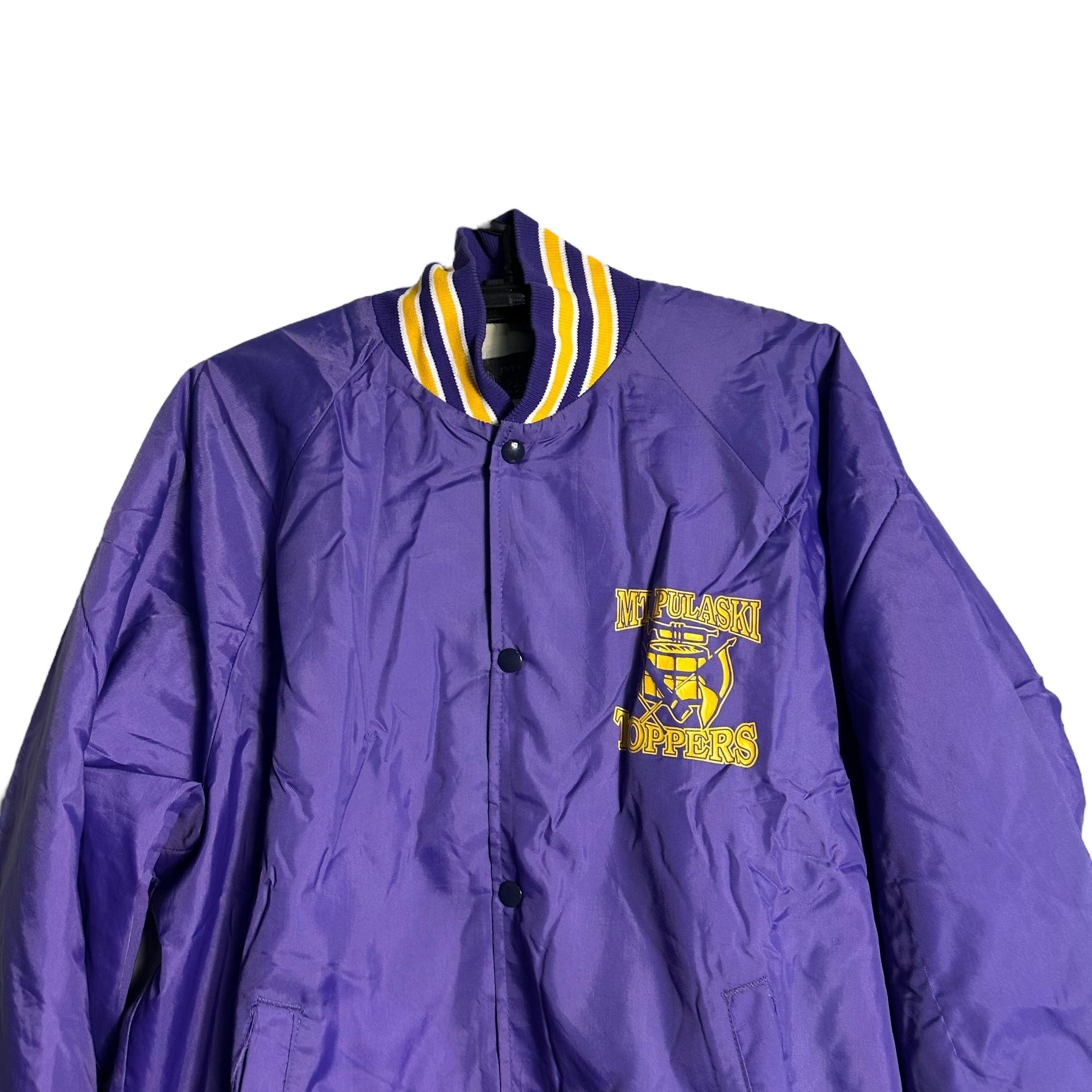 Vintage 🔥RARE🔥Vintage Mt. Pulaski Toppers OVP Varsity Jacket Size US L / EU 52-54 / 3 - 2 Thumbnail