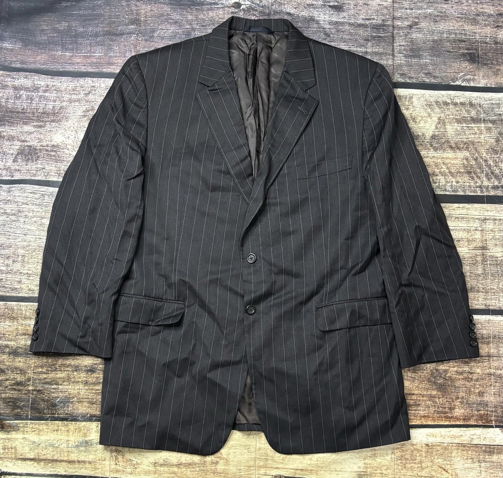 Other Burberry London Blazer Jacket Mens 46 Pinstripe Wool USA Size 46R - 1 Thumbnail