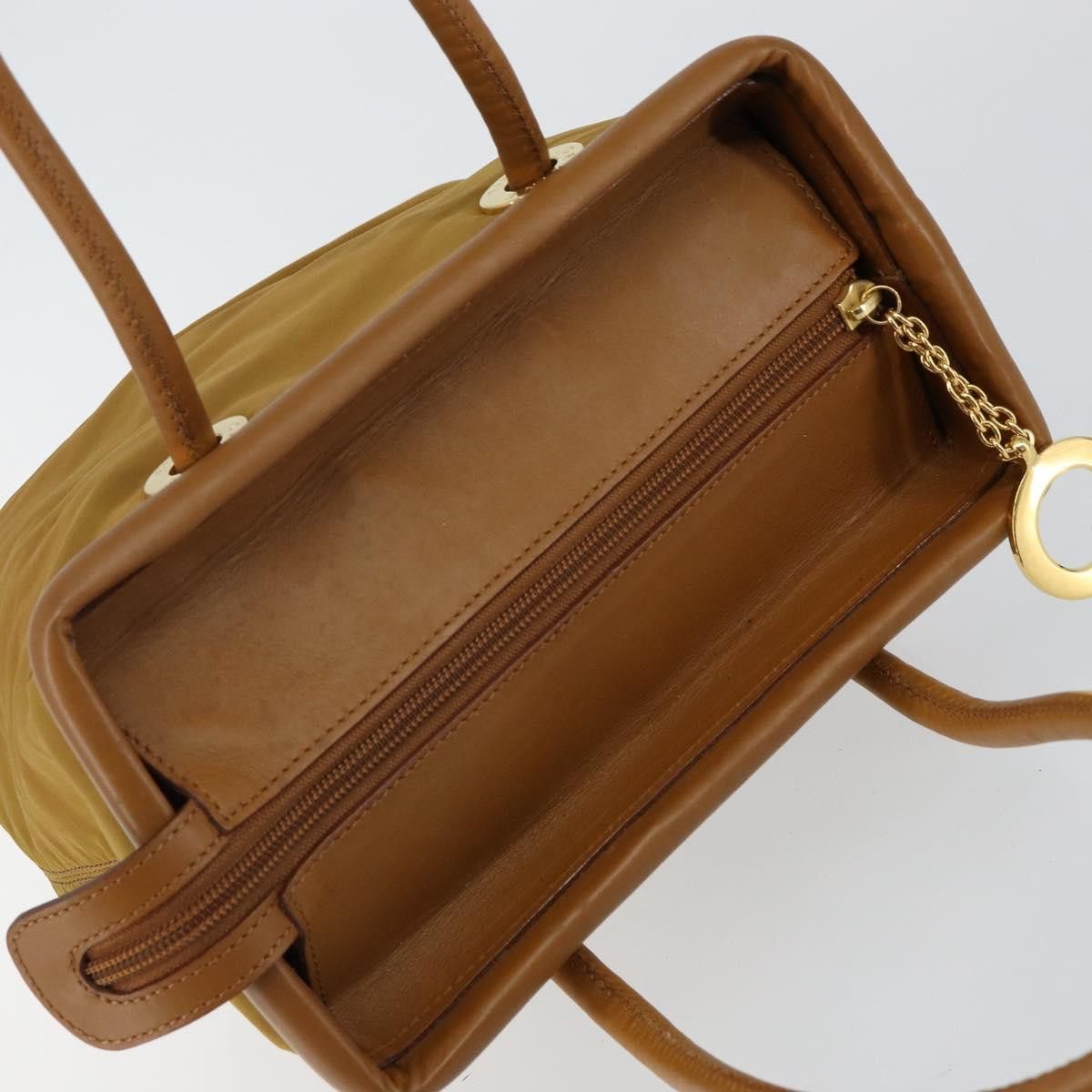 Celine CELINE Hand Bag Nylon Brown Gold Size ONE SIZE - 6 Thumbnail