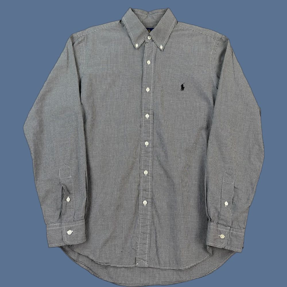 Ralph Lauren Ralph Lauren Shirt Mens Medium Micro Gingham Cotton Stretch Long Sleeve Preppy Shirt Size US M / EU 48-50 / 2 - 1 Thumbnail